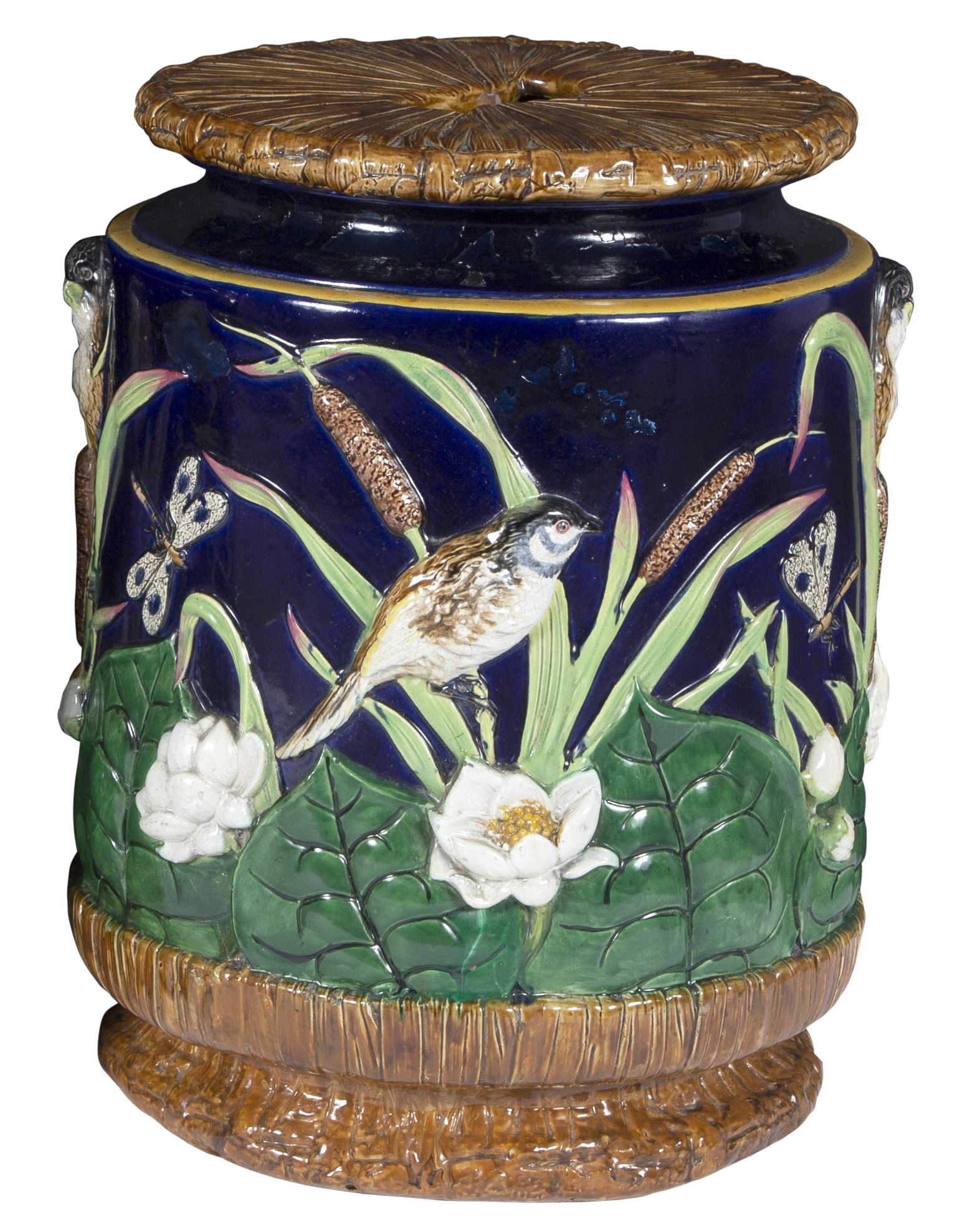 Lot image - George Jones & Sons Majolica Garden Seat