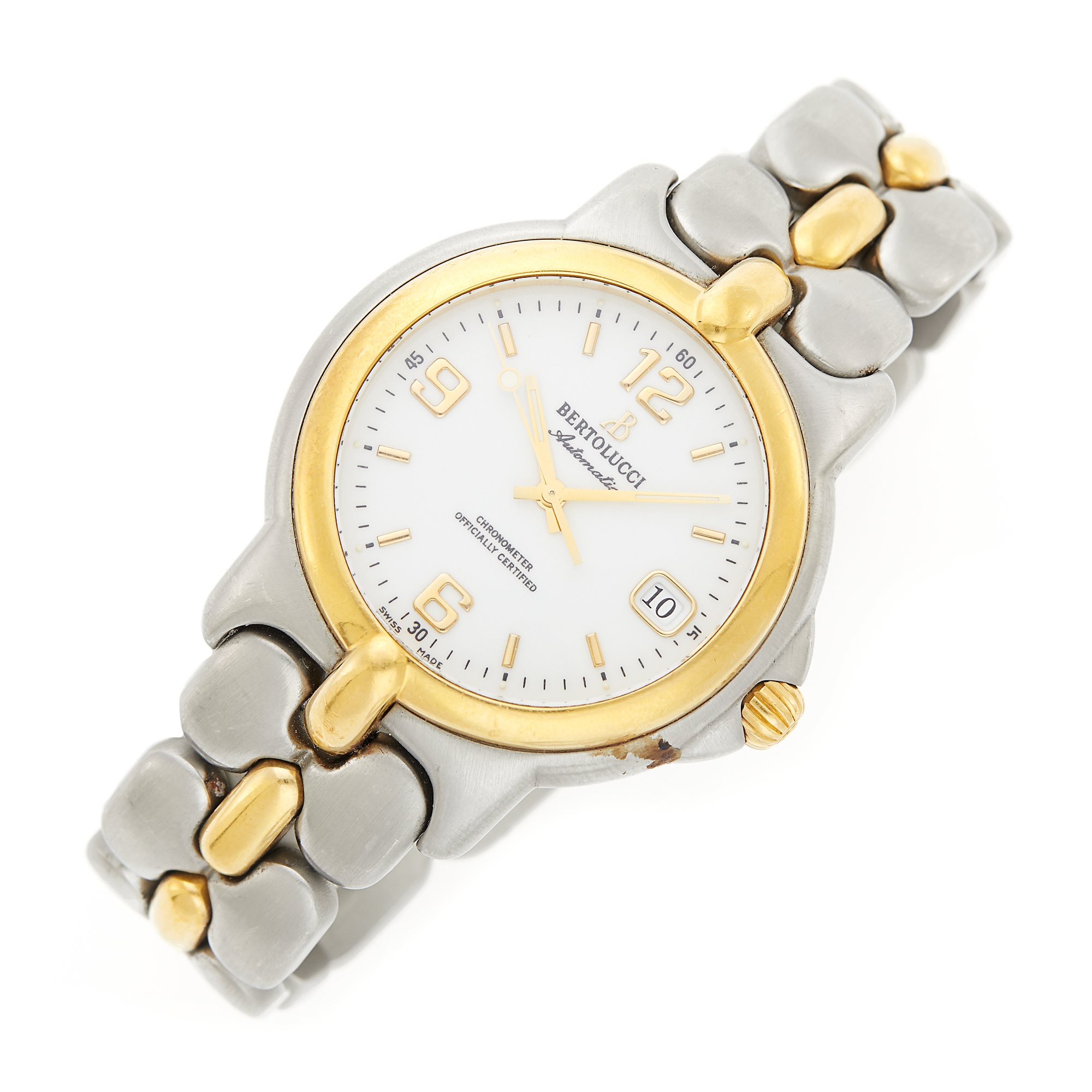 Lot image - Bertolucci Stainless Steel and Gold Wristwatch