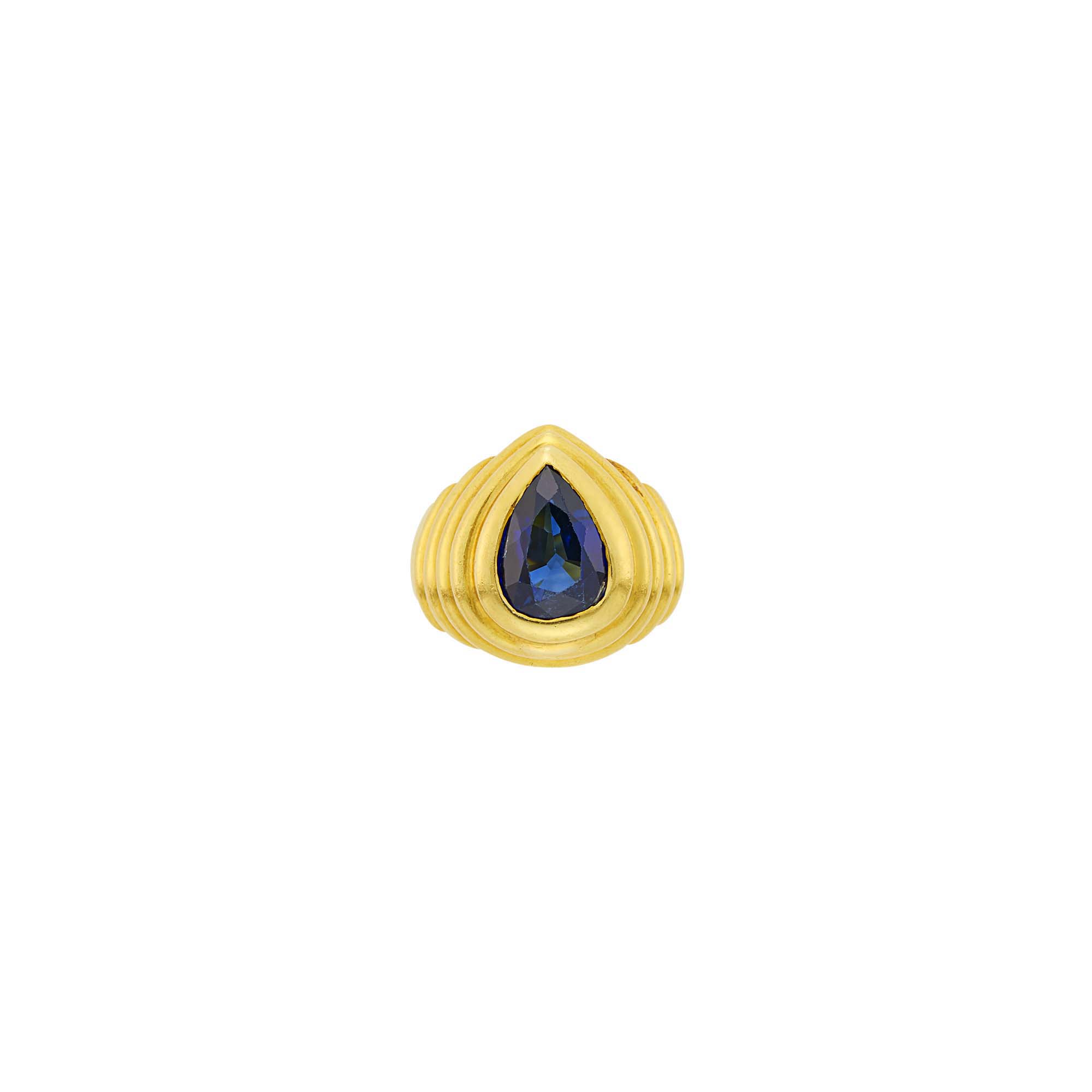 Lot image - Tambetti Gold and Sapphire Ring