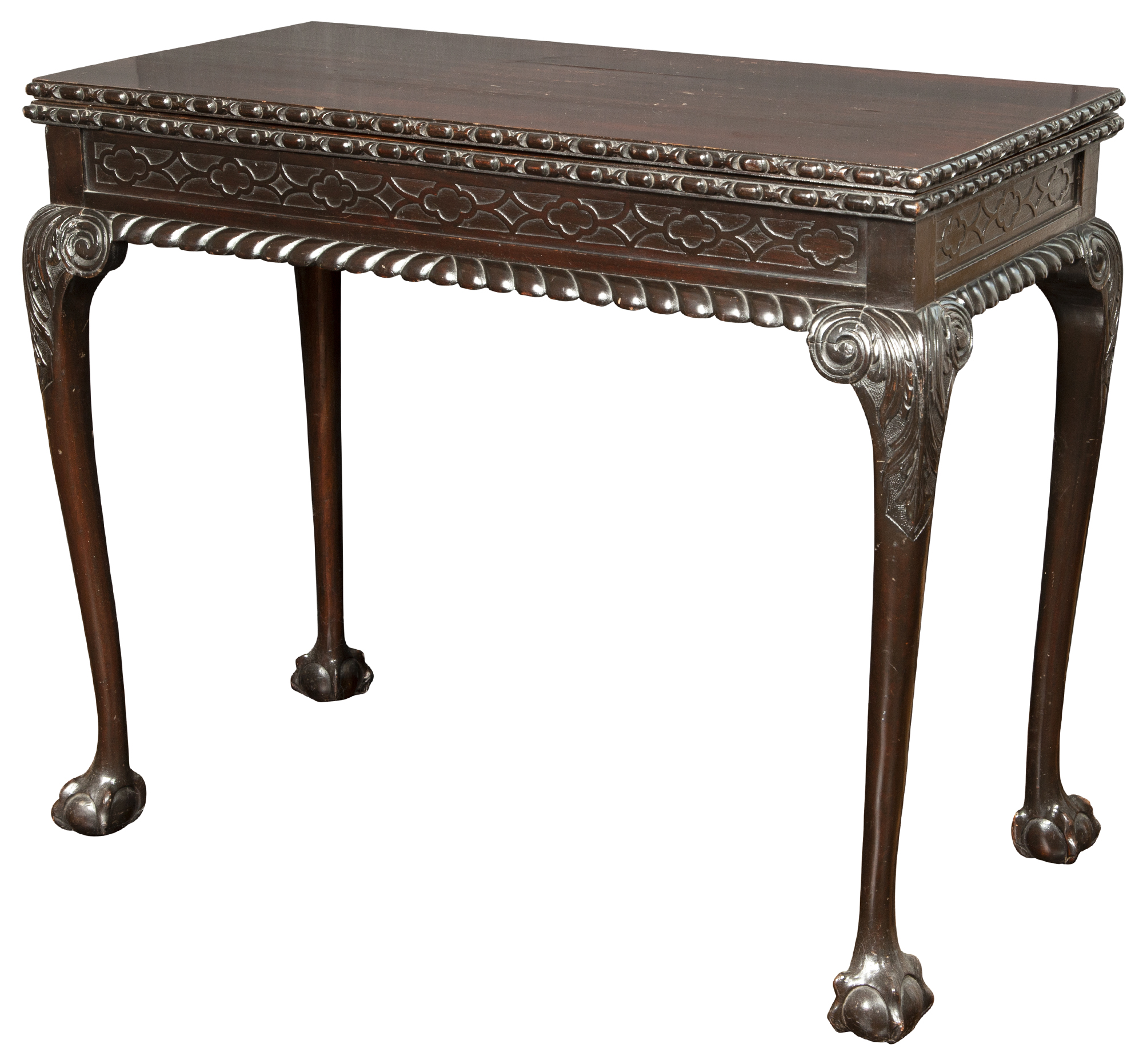Lot image - George II Style Mahogany Card Table