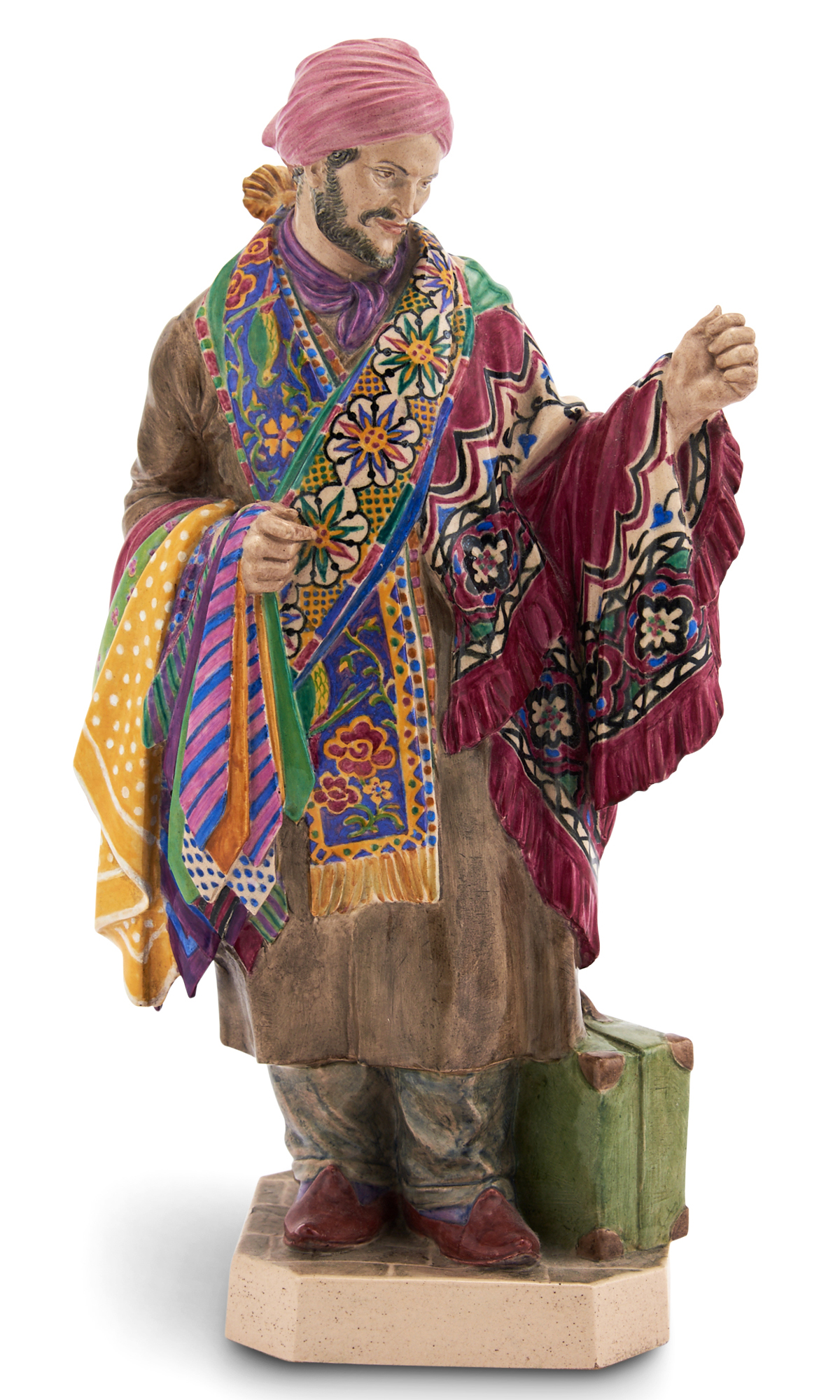 Lot image - Charles Vyse Chelsea Pottery Figure Entitled In Petticoat Lane