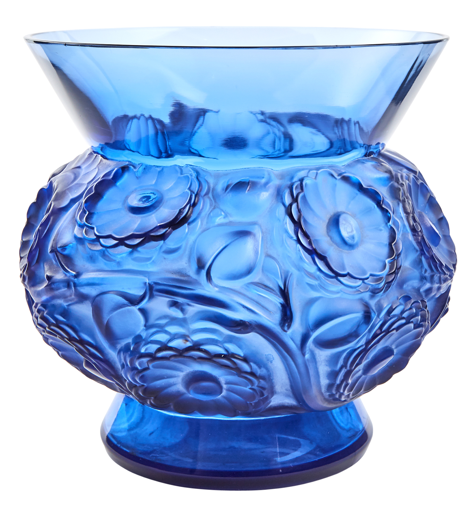 Lot image - R. Lalique Molded Glass Soucis
