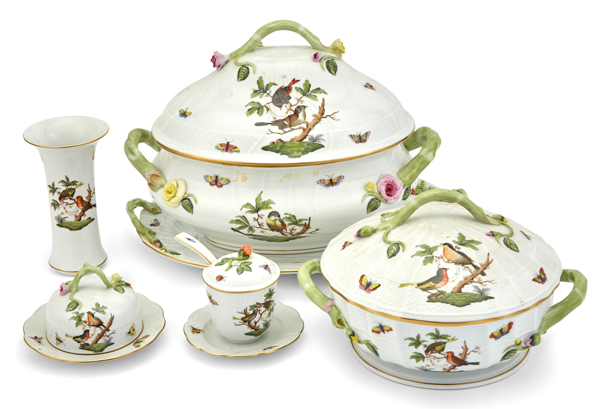 Lot image - Herend Porcelain Rothschild Bird
