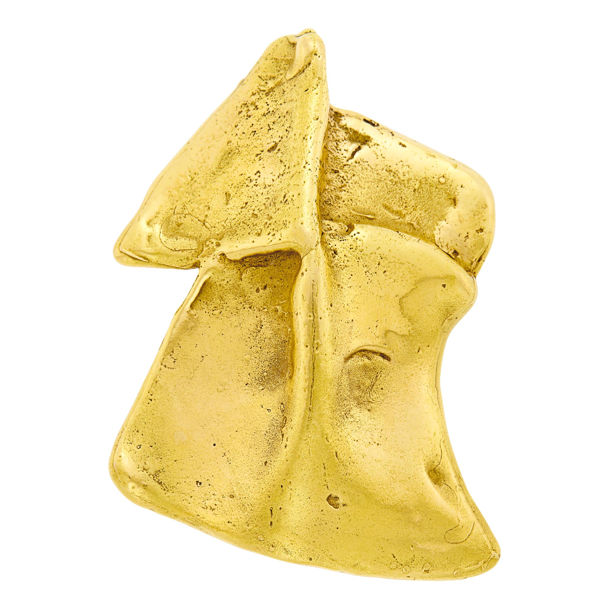 Lot image - Gold Artisanal Brooch, France