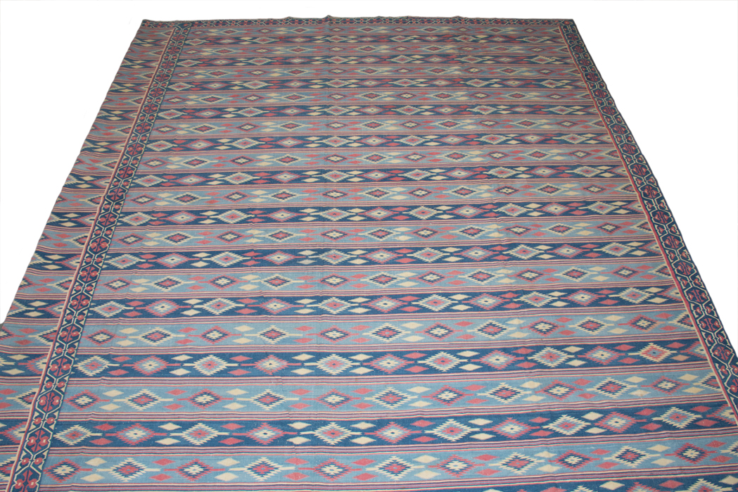 Lot image - Cotton Dhurrie Carpet
