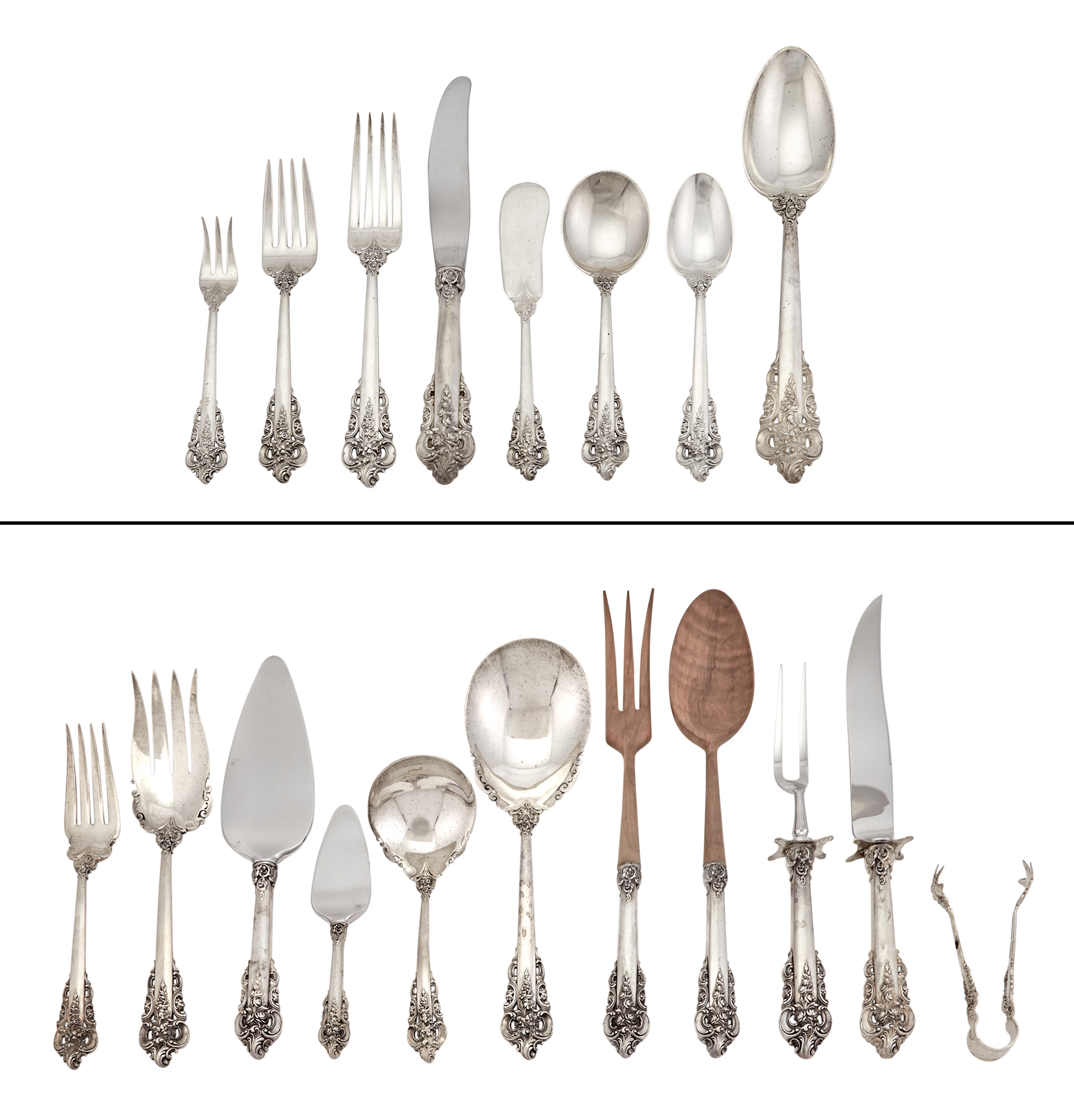 Lot image - Wallace Sterling Silver Grand Baroque