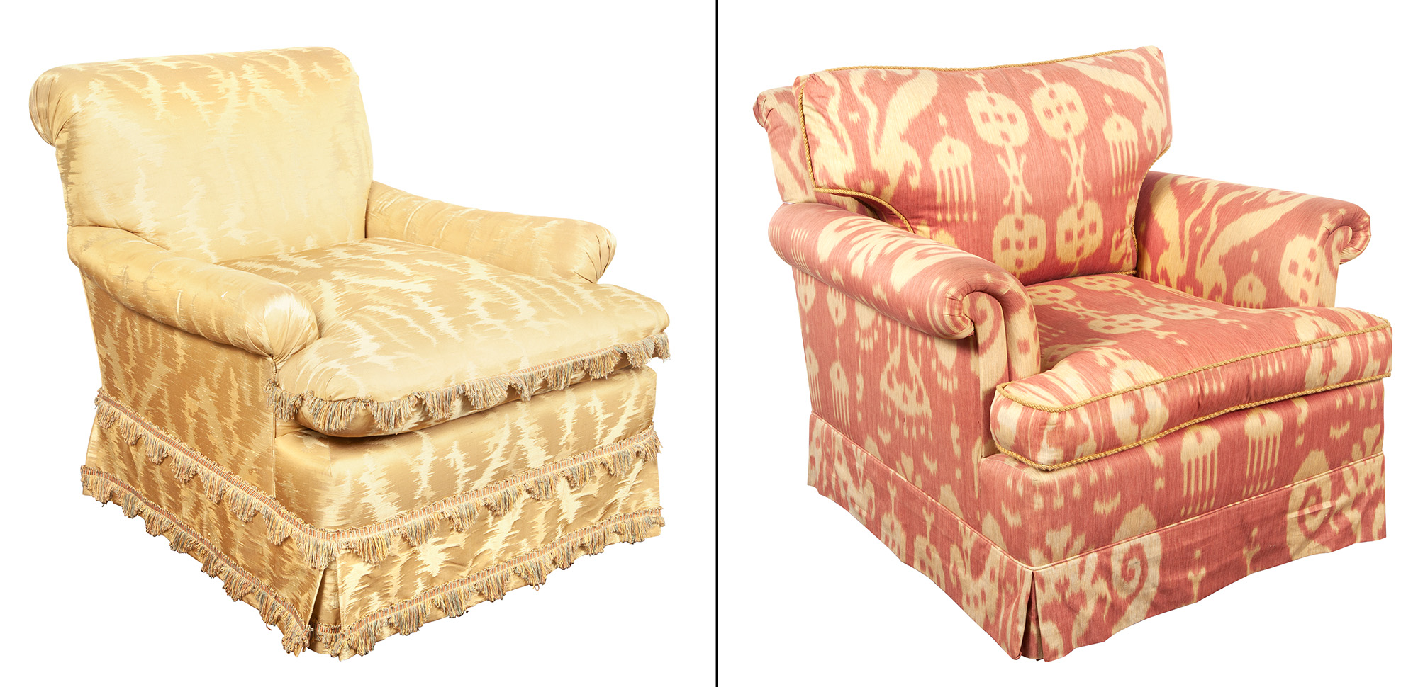 Lot image - Two Club Chairs