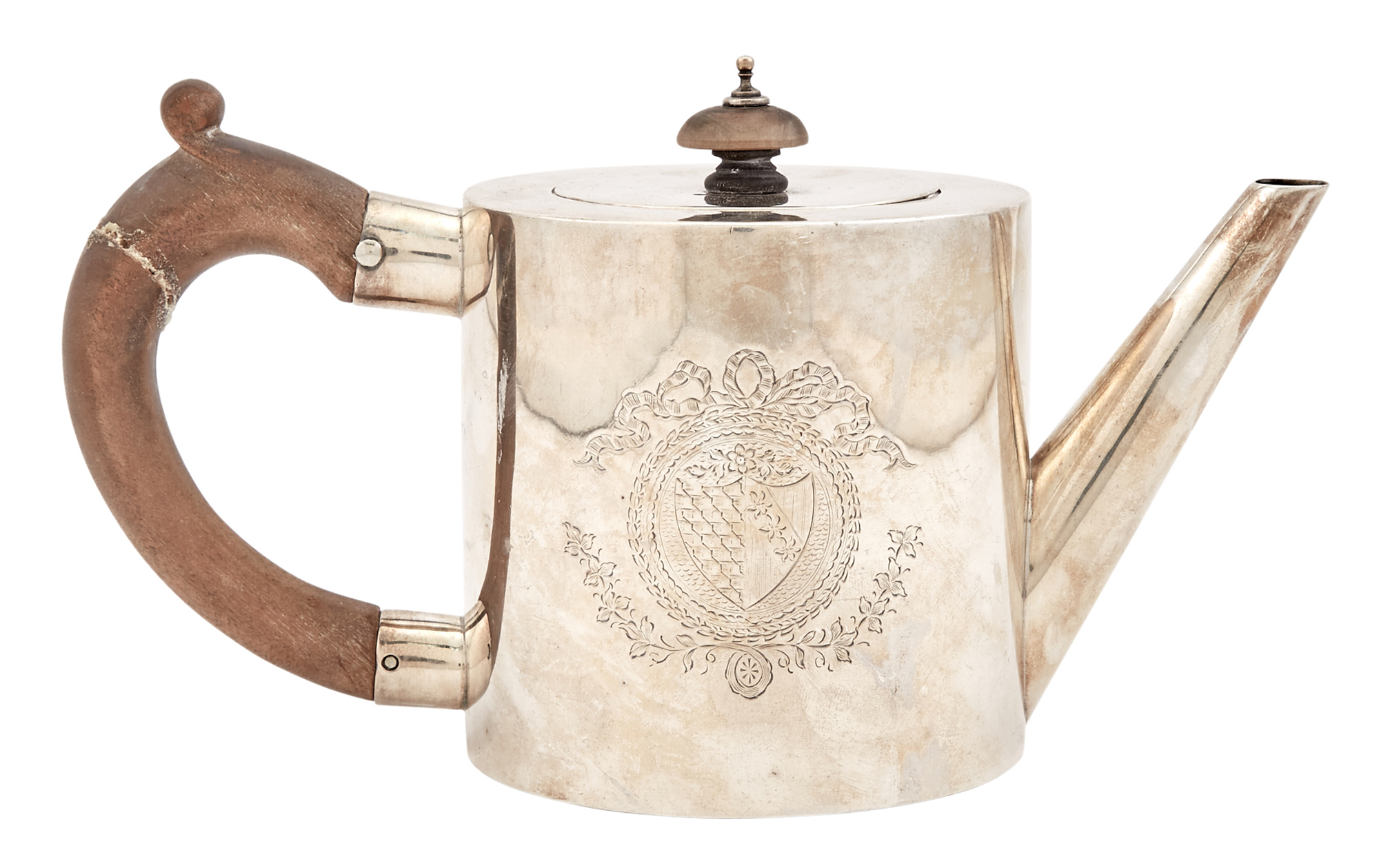Lot image - George III Sterling Silver Teapot