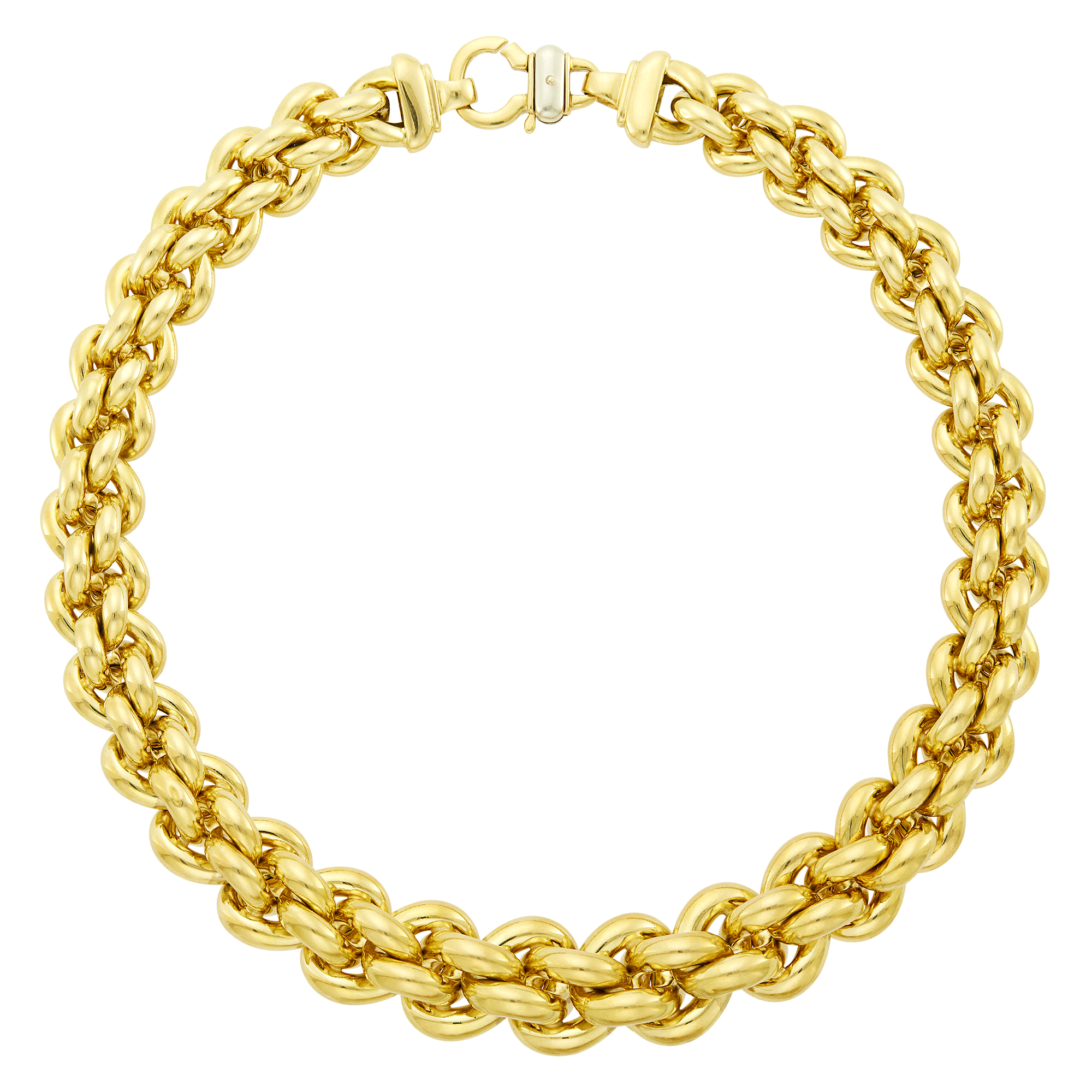 Lot image - Gold Link Necklace
