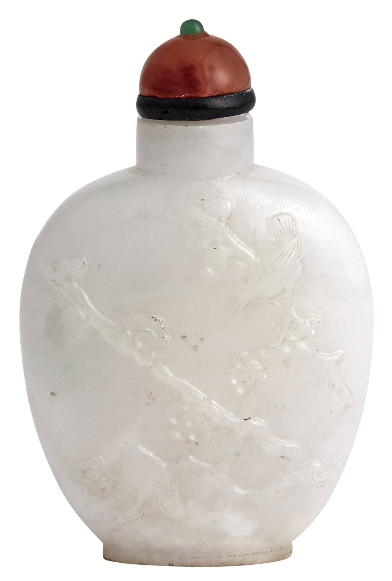 Lot image - Chinese Jadeite Snuff Bottle