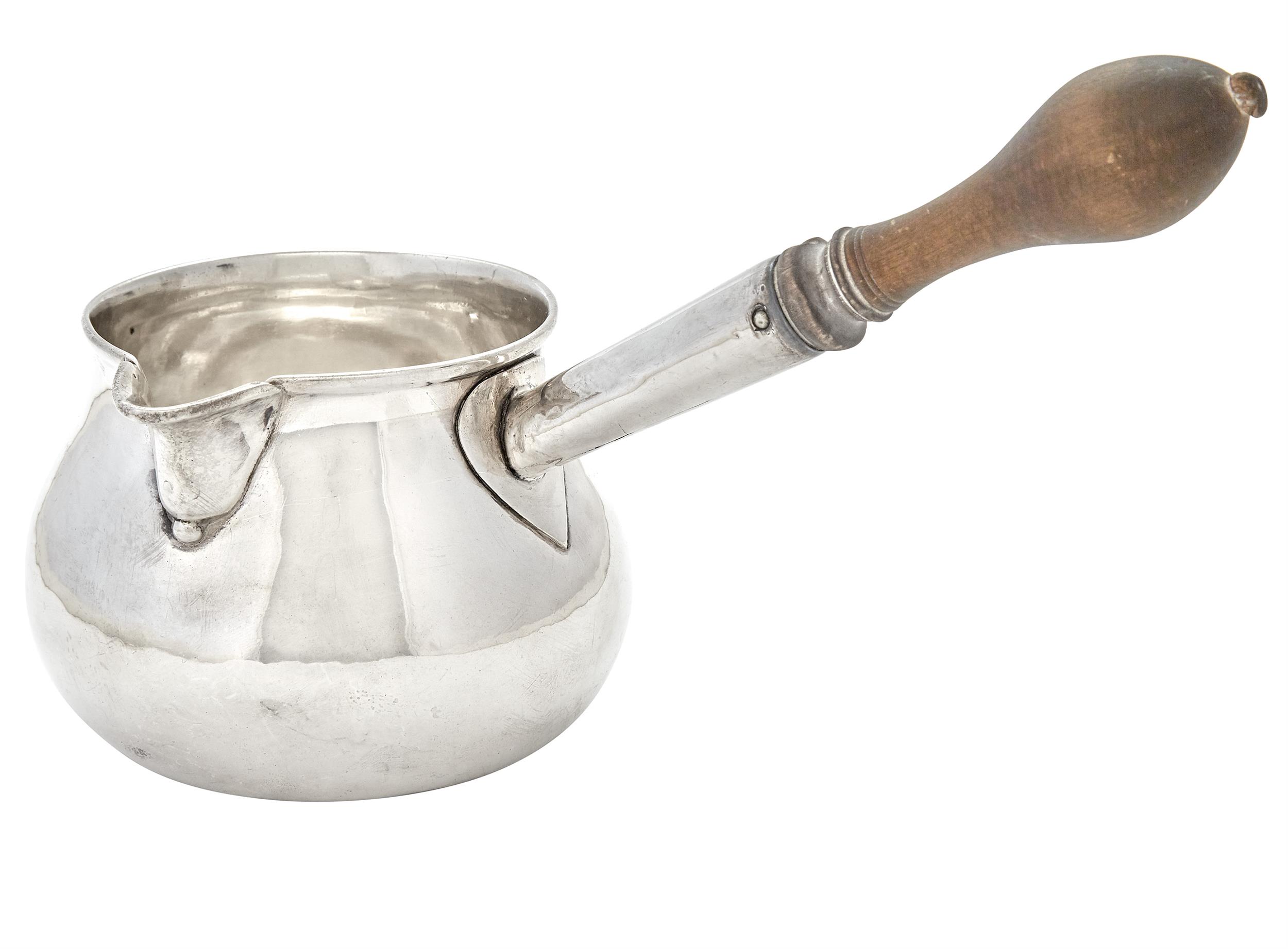 Lot image - George II Sterling Silver Brandy Warmer