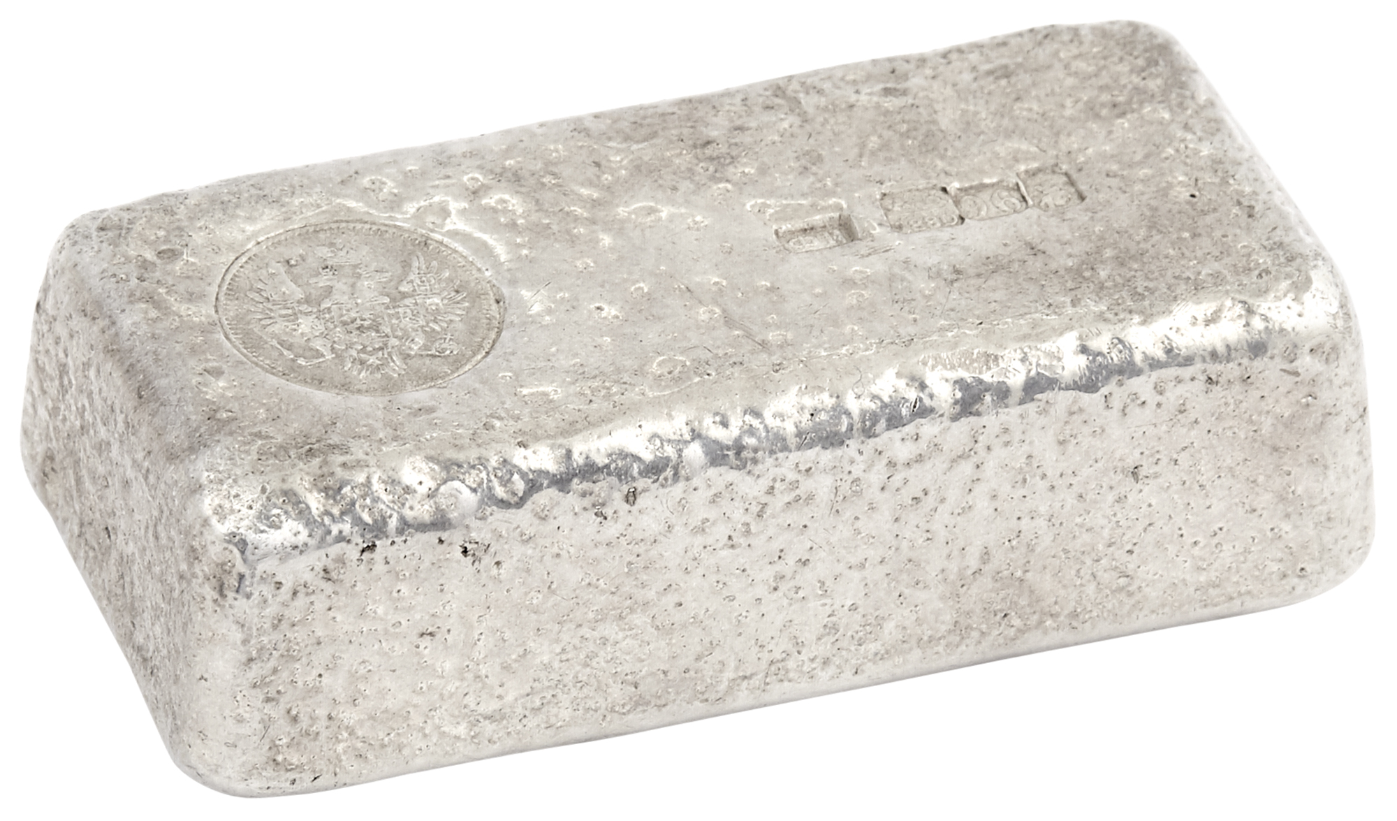 Lot image - Russian 96 Standard Silver Ingot