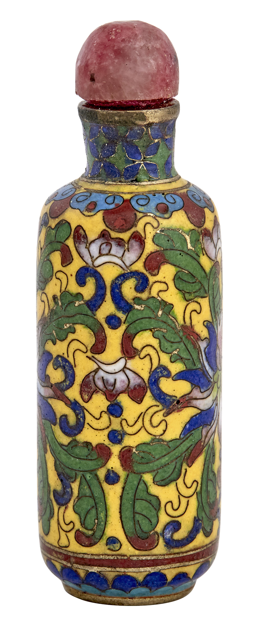 Lot image - Chinese Cloisonne Snuff Bottle