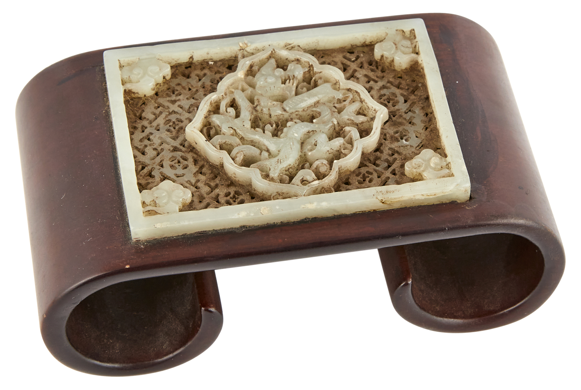 Lot image - A Chinese Jade Plaque