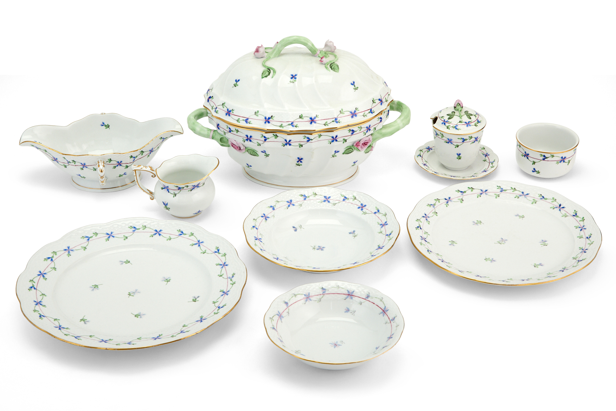 Lot image - Herend Blue Garland