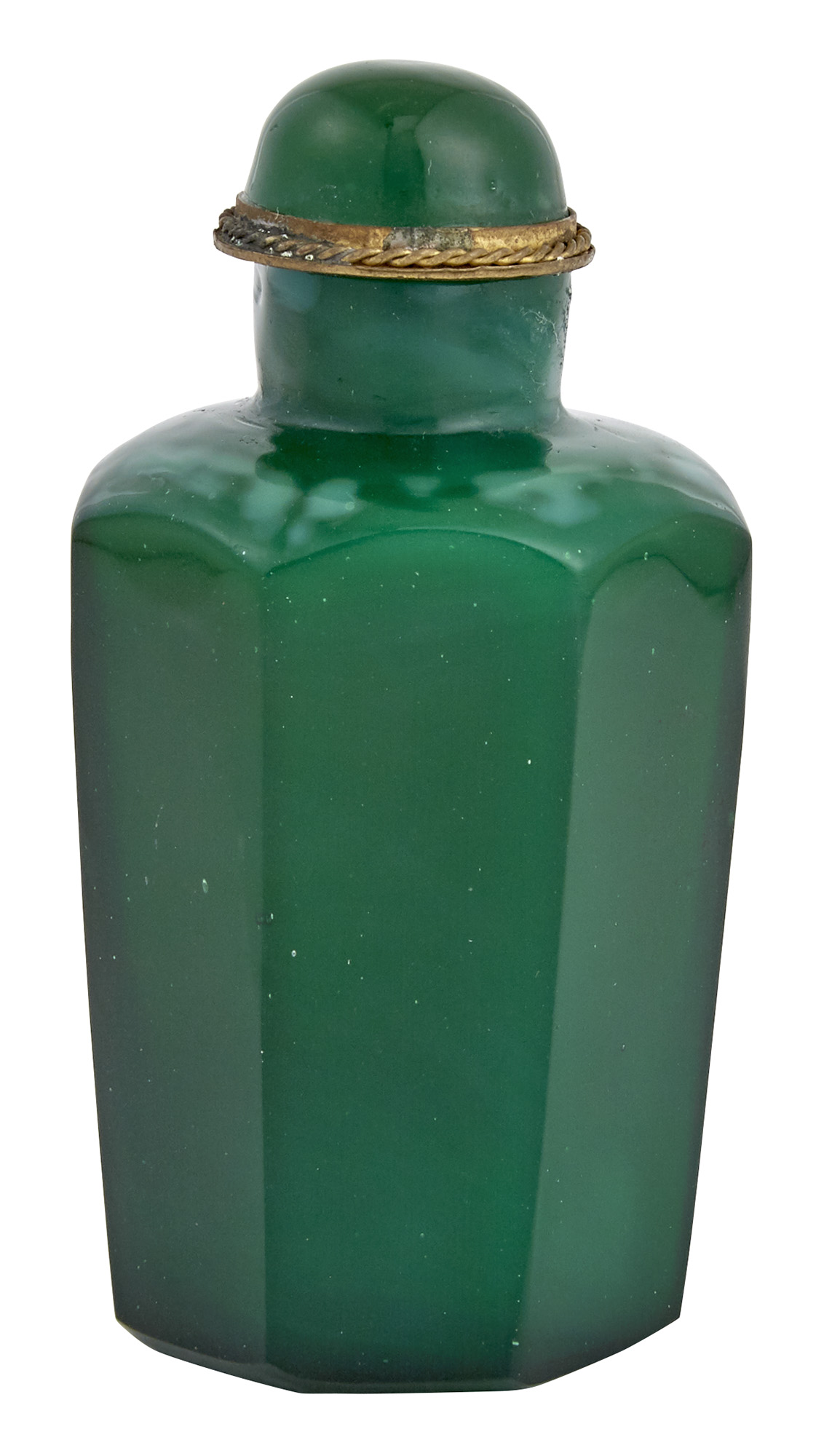 Lot image - Chinese Green Glass Snuff Bottle