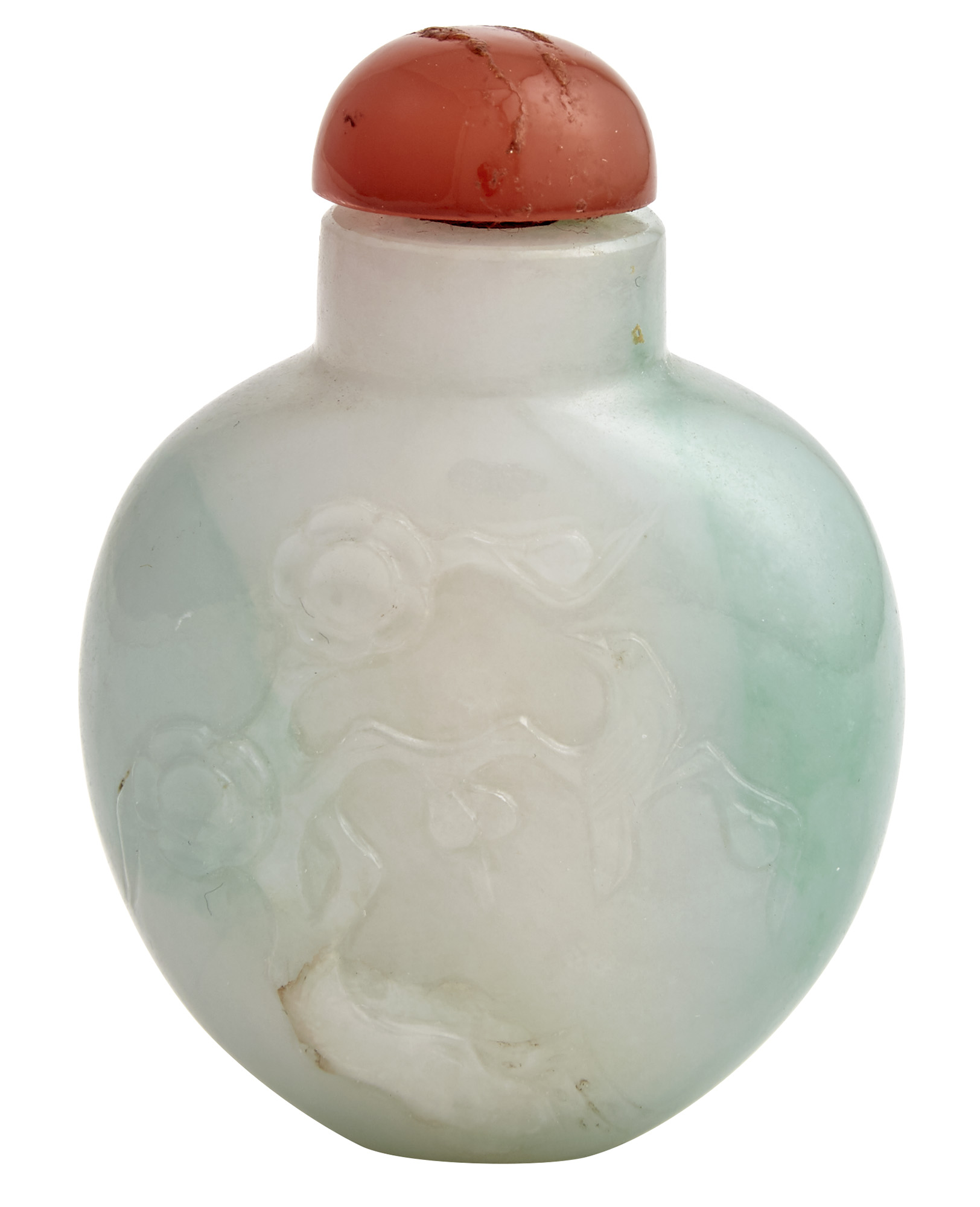 Lot image - Chinese Jadeite Snuff Bottle