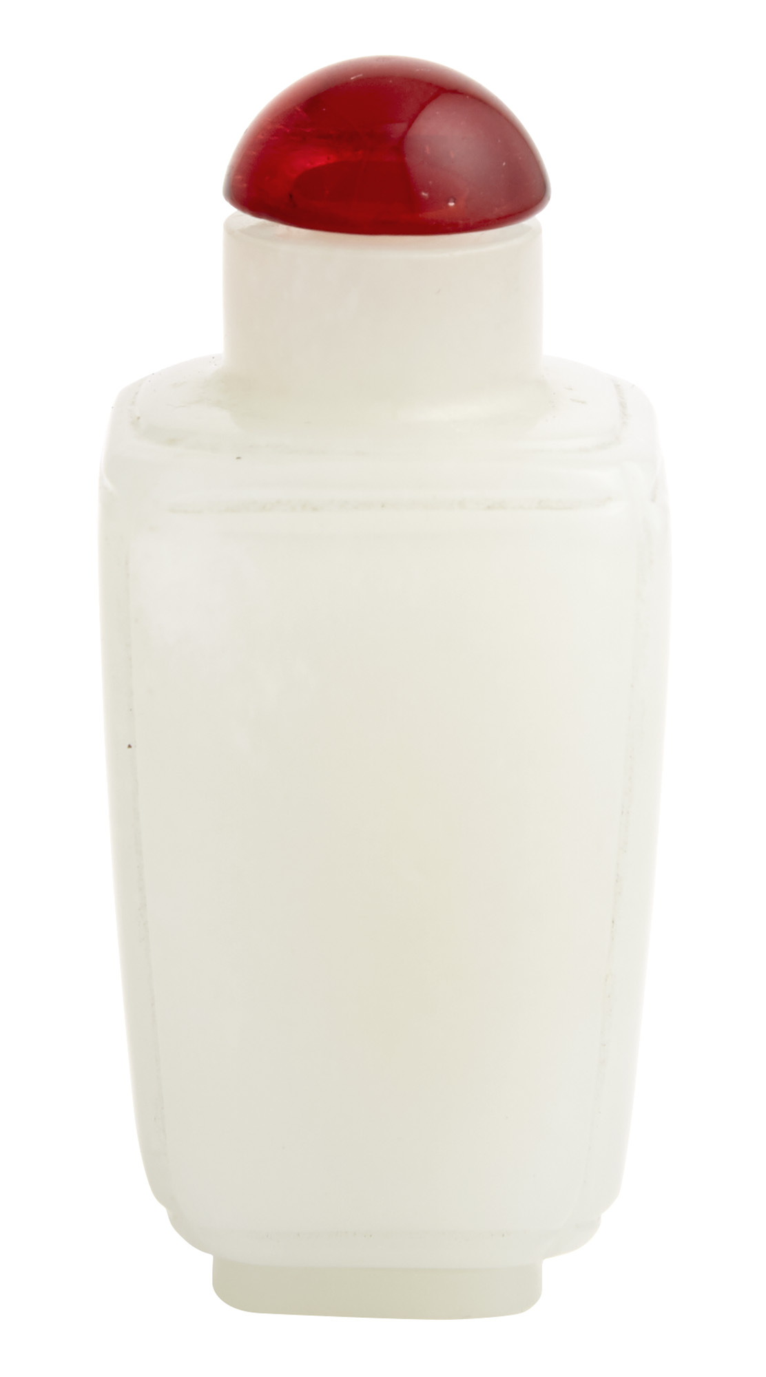 Lot image - Chinese White Jade Snuff Bottle