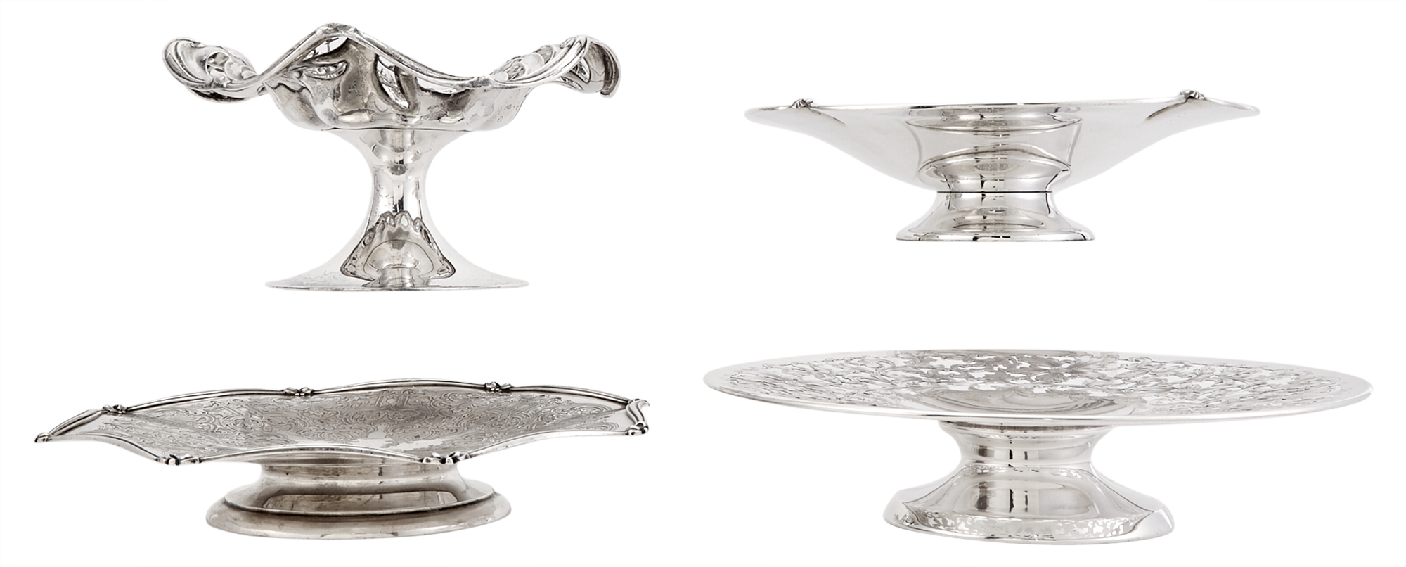 Lot image - Four Silver Table Articles