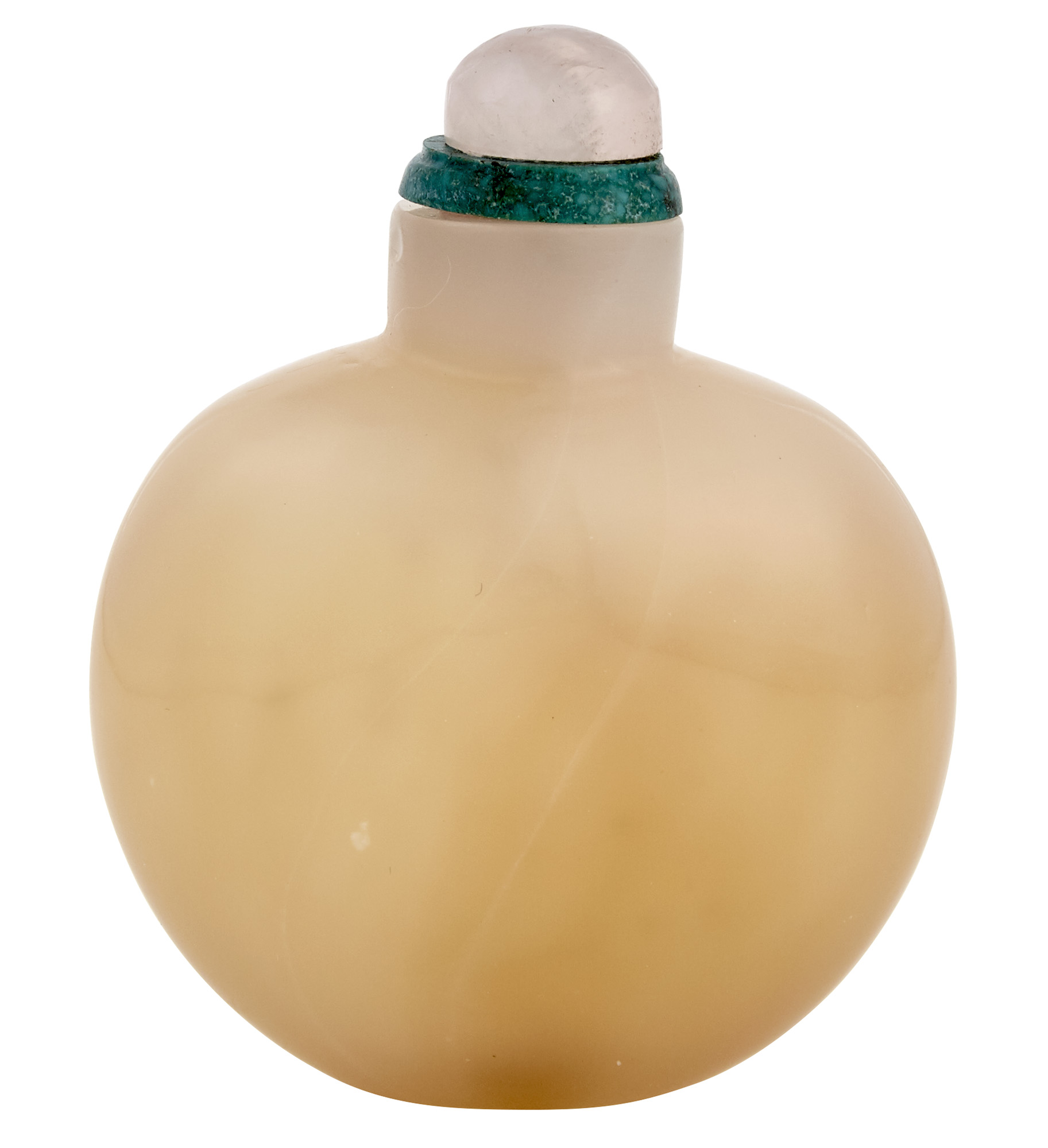 Lot image - Chinese Light Brown Glass Snuff Bottle