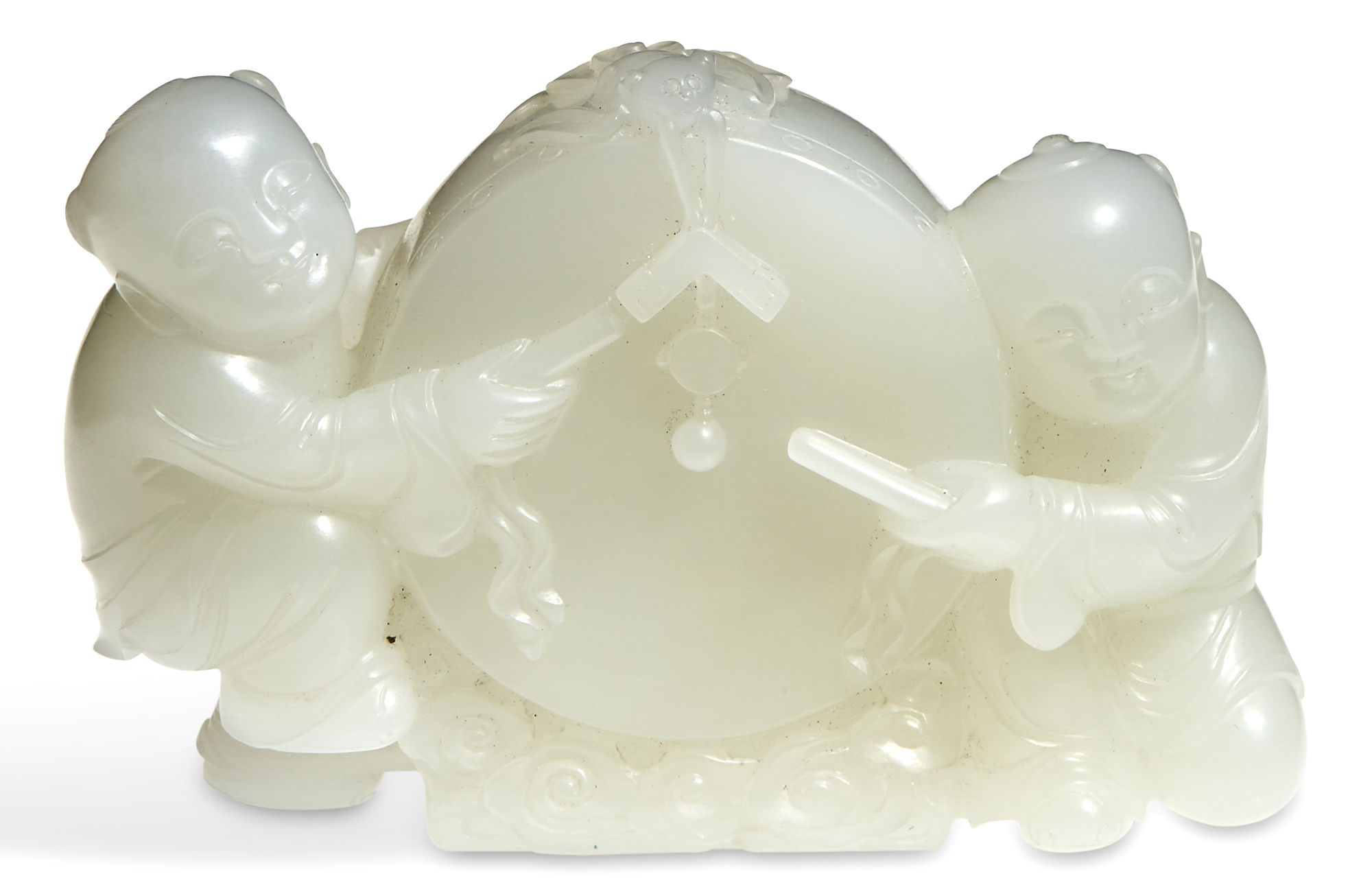 Lot image - A Chinese White Jade Carving