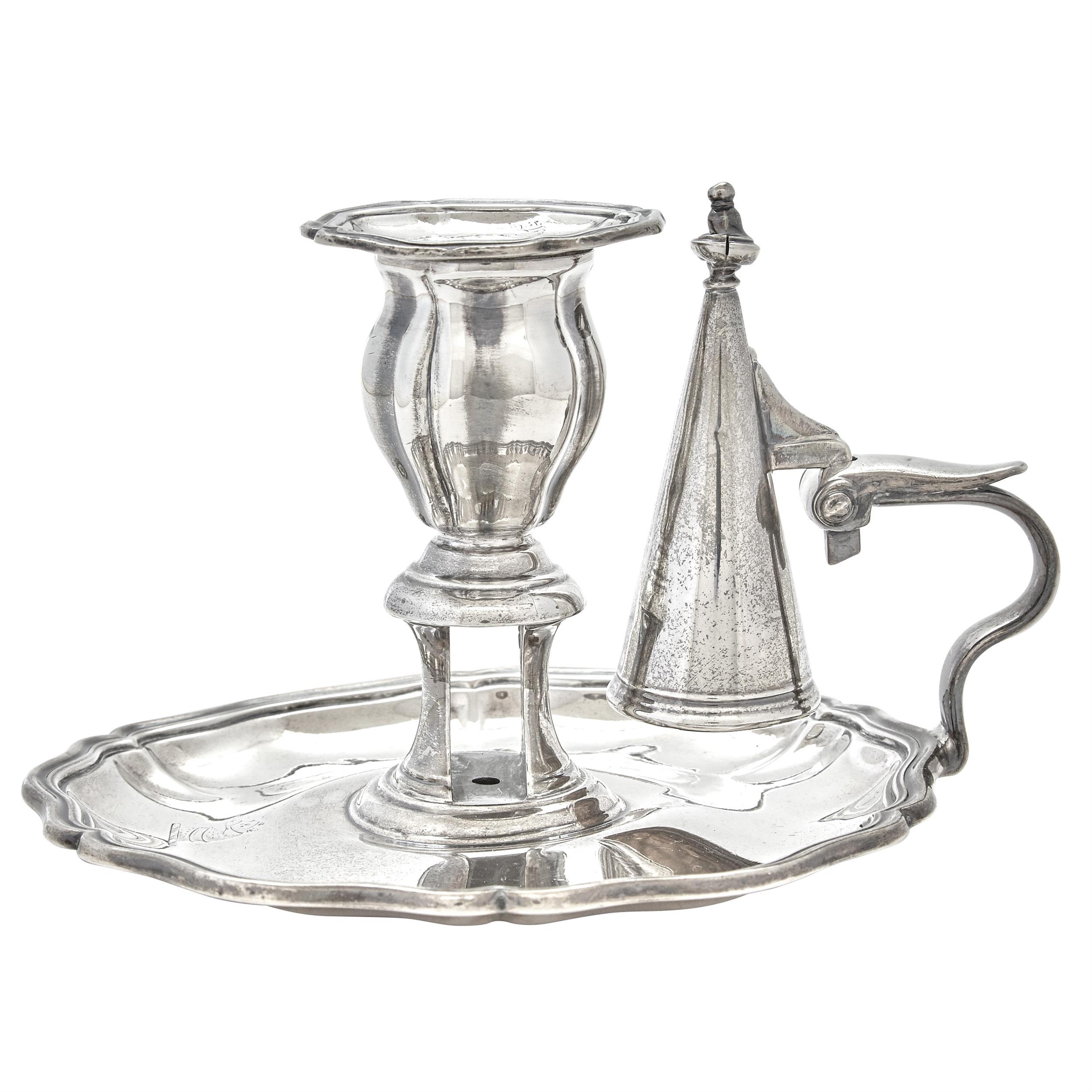 Lot image - Victorian Sterling Silver Chamberstick