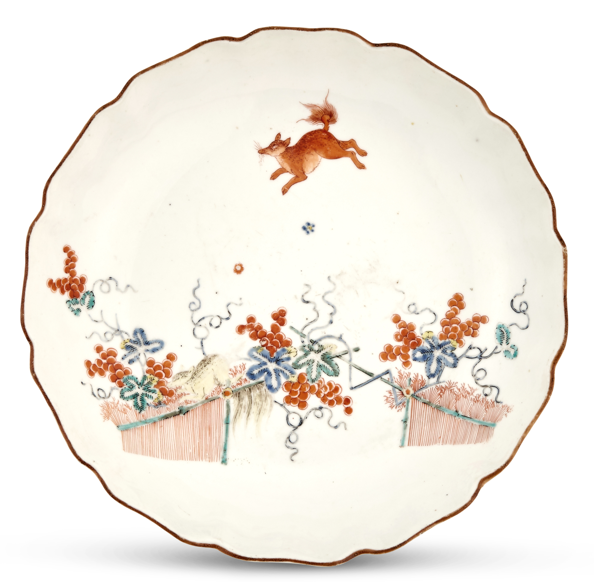 Lot image - Chelsea Porcelain Kakiemon Saucer Dish