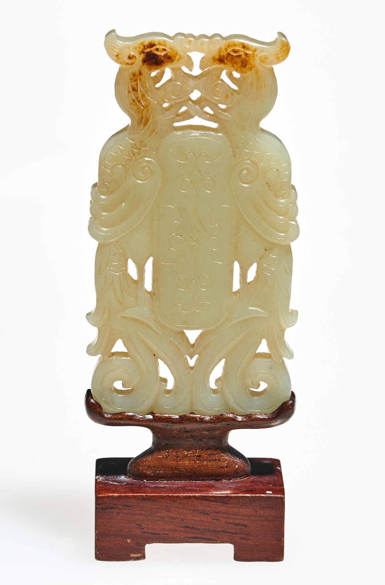 Lot image - A Chinese Carved Jade Plaque