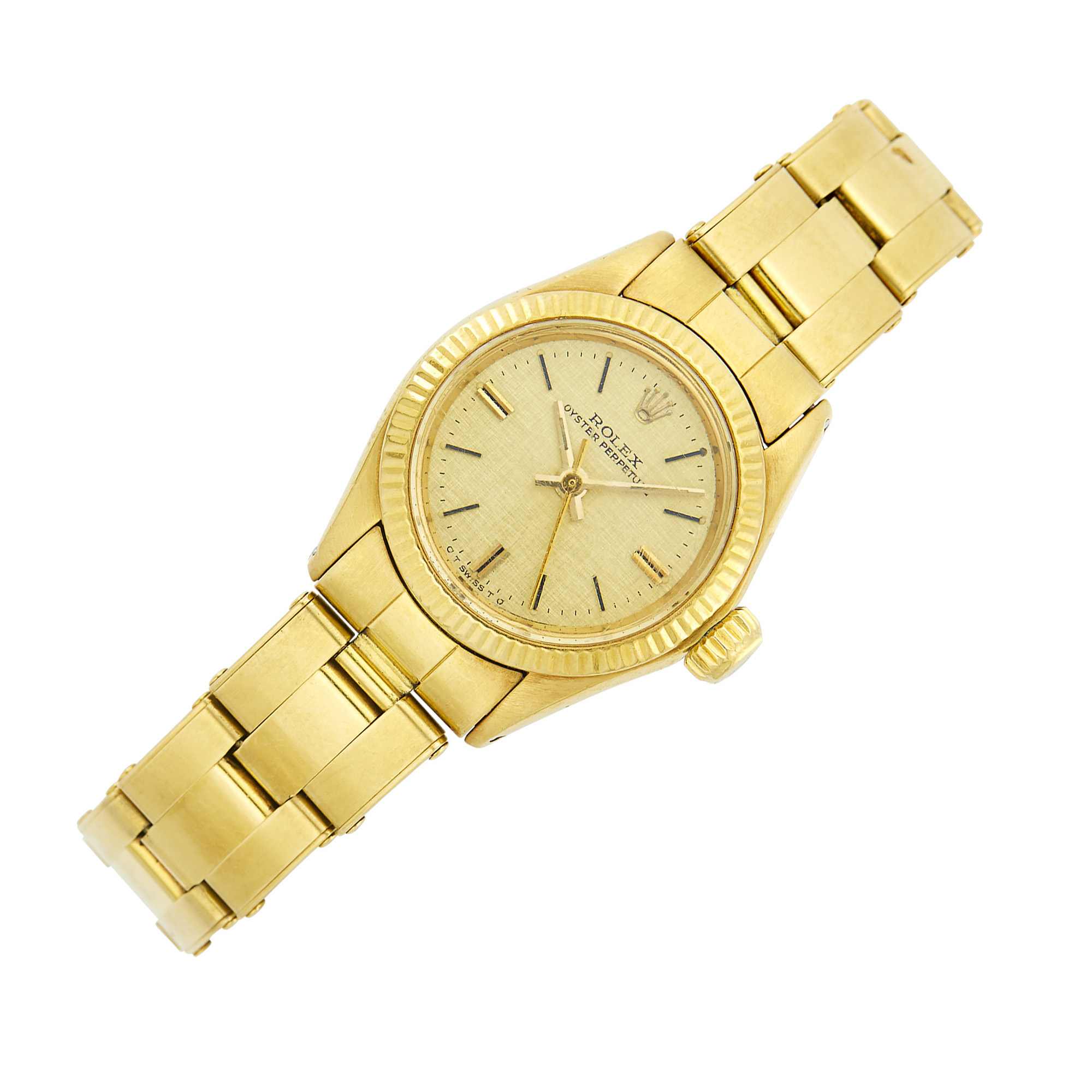 Lot image - Rolex Gold Oyster Perpetual Wristwatch