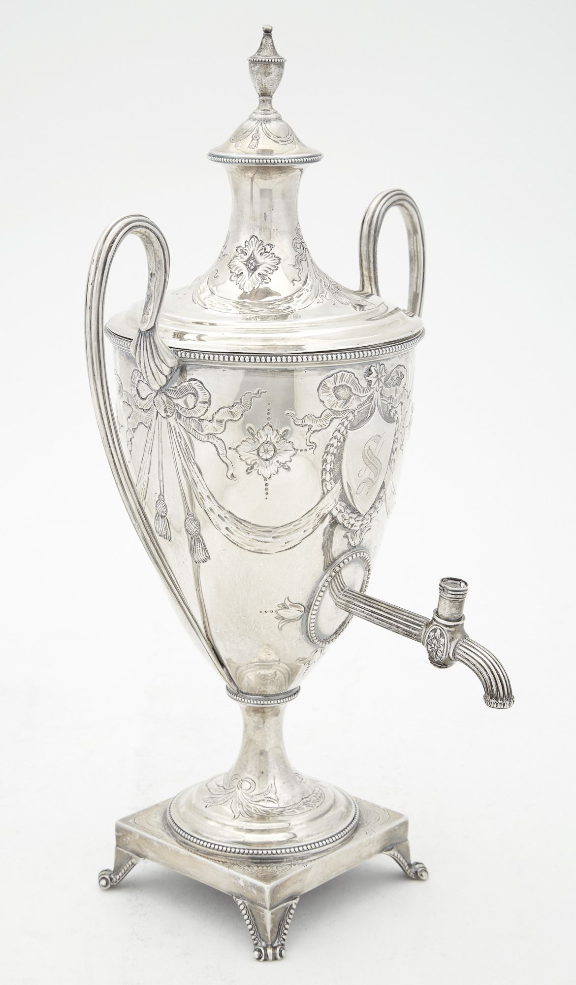 Lot image - George III Sterling Silver Tea Urn