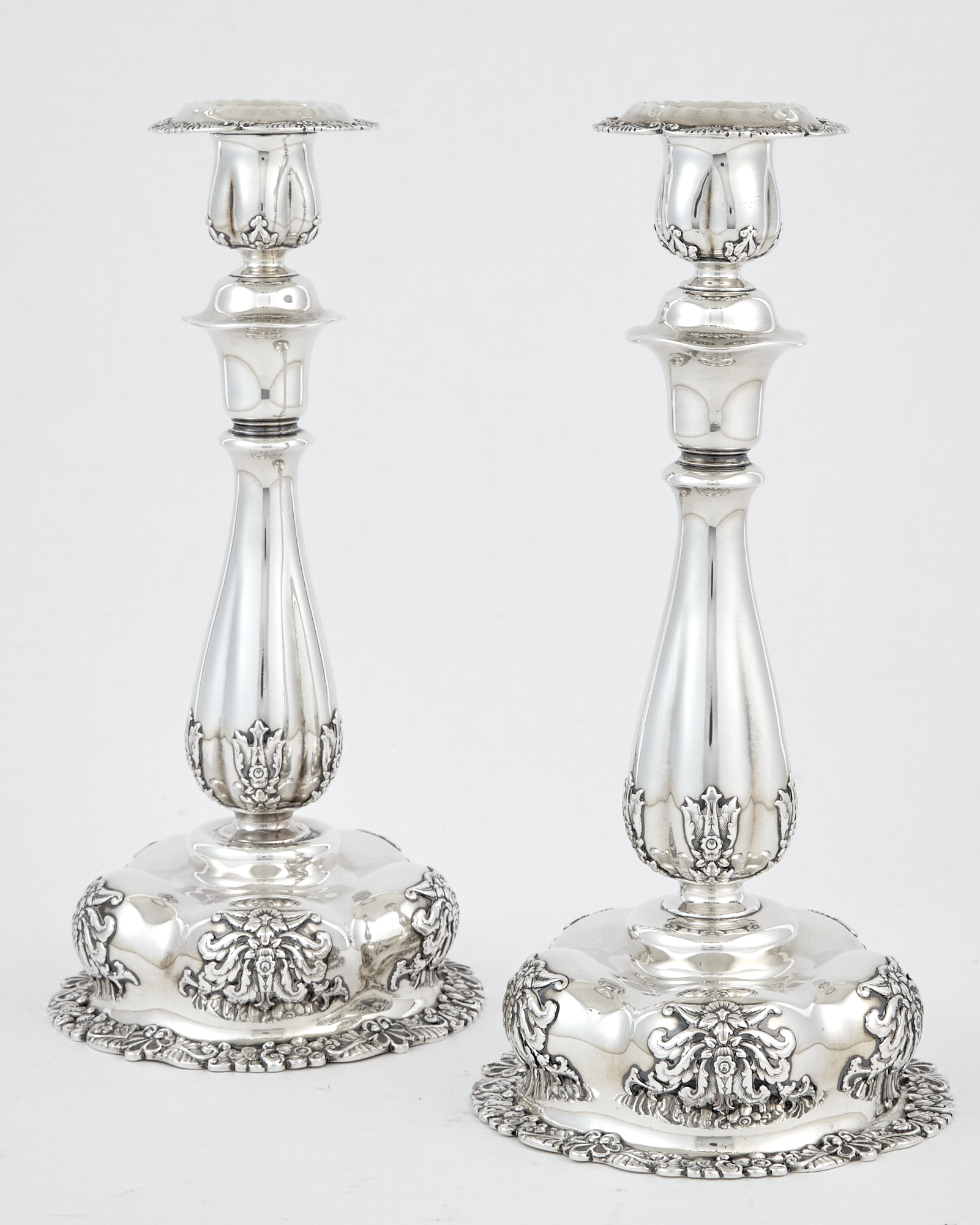 Lot image - Pair of Tiffany & Co. Sterling Silver Candlesticks