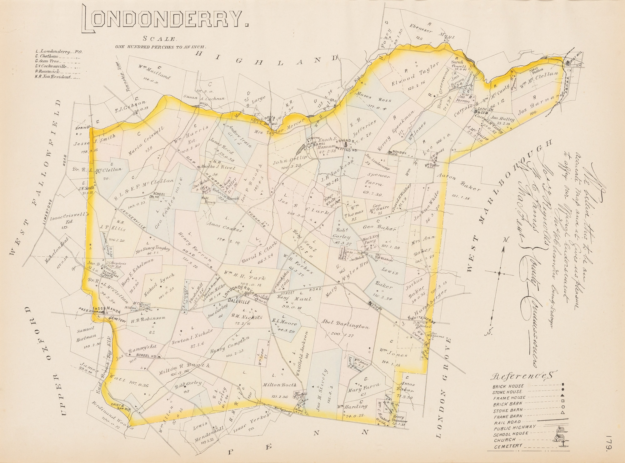 Lot image - [MAP]  Londonderry.