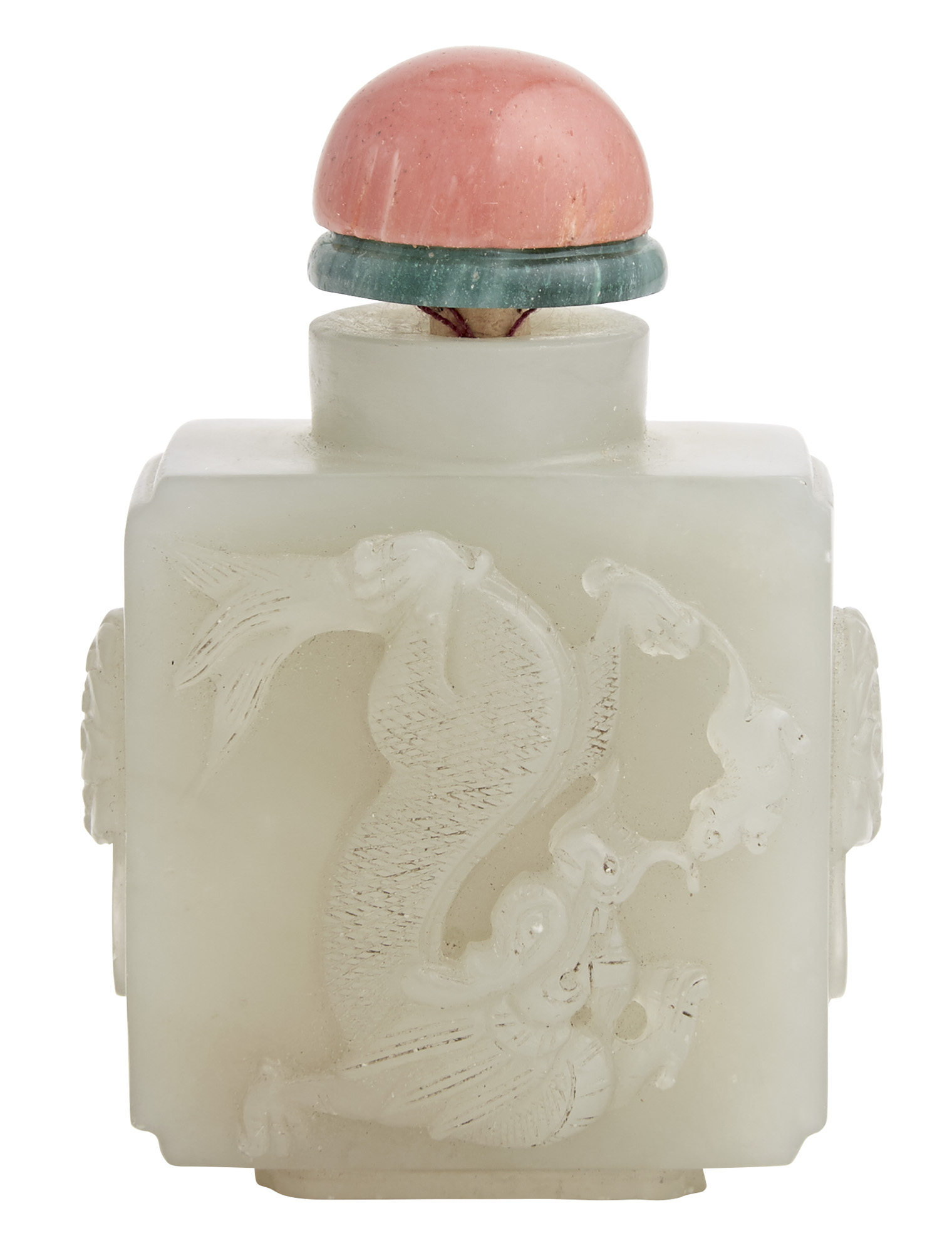 Lot image - Chinese Celadon Jade Snuff Bottle