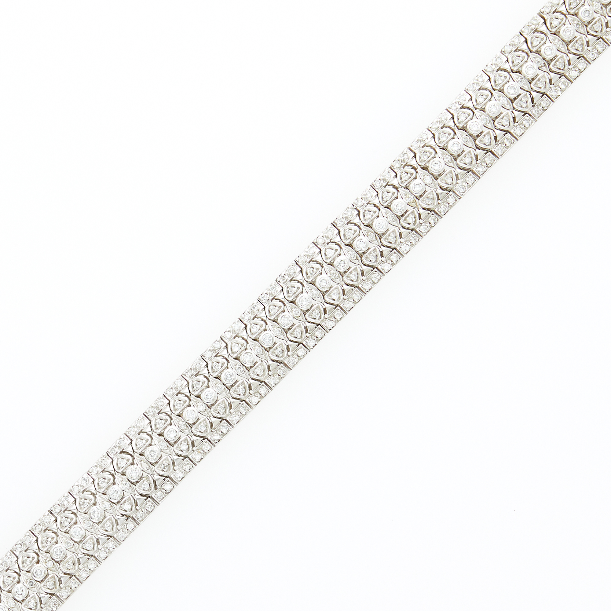 Lot image - White Gold and Diamond Bracelet