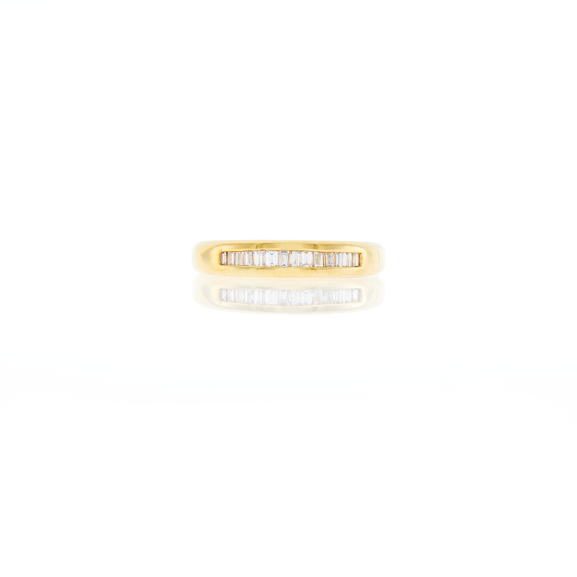 Lot image - Gold and Diamond Band Ring