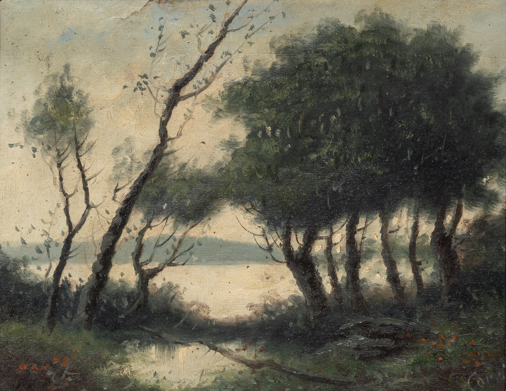 Lot image - Manner of Jean-Baptiste-Camille Corot