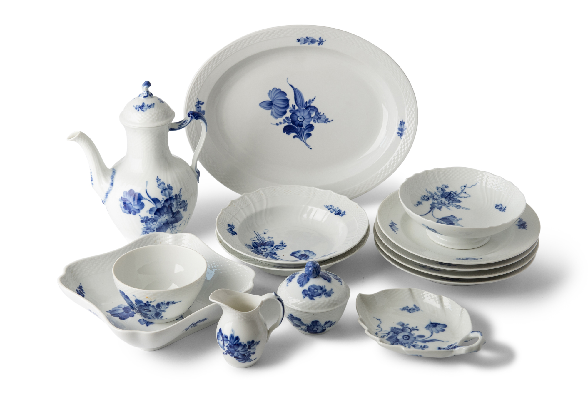 Lot image - Royal Copenhagen Blue Flowers