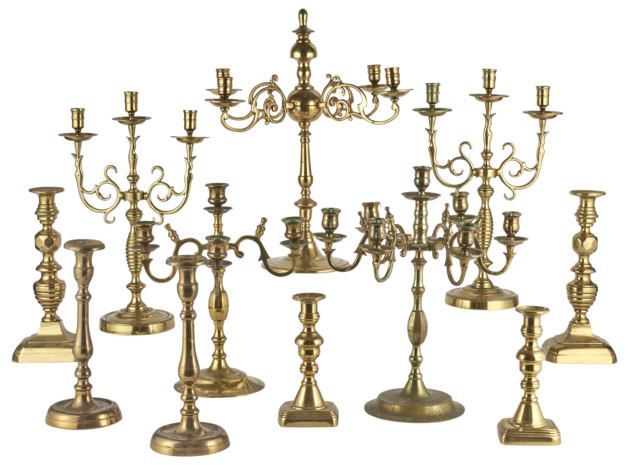 Lot image - Group of Brass Lighting
