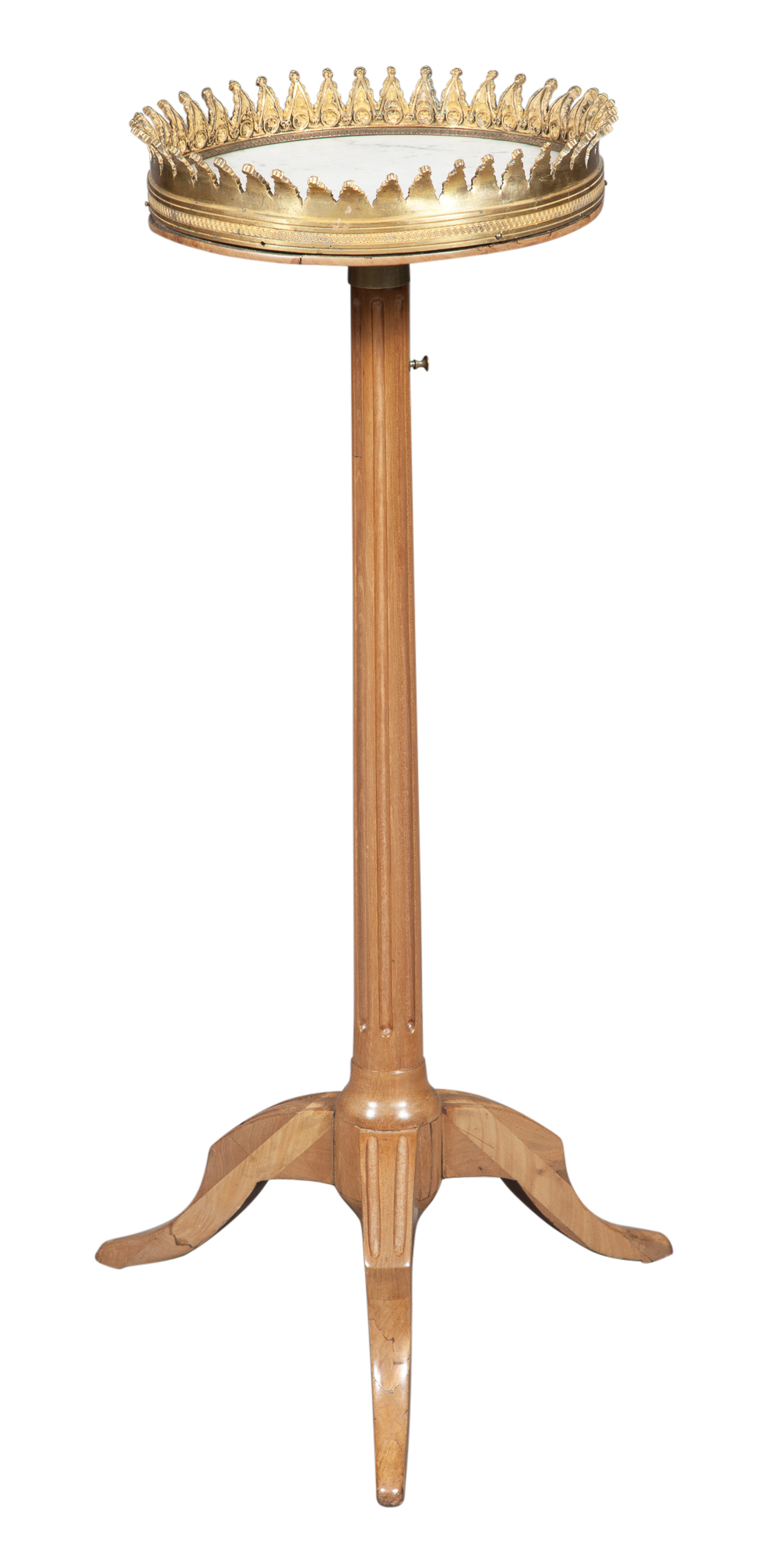 Lot image - Louis XVI Ormolu-Mounted Mahogany Gueridon