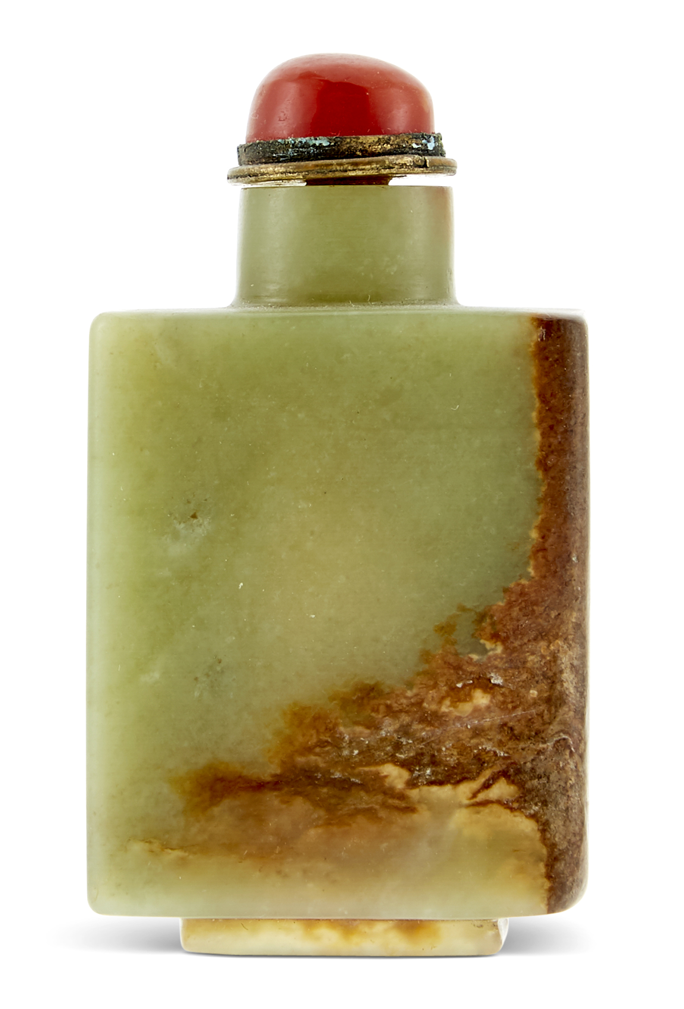 Lot image - A Chinese Yellow Jade Snuff Bottle