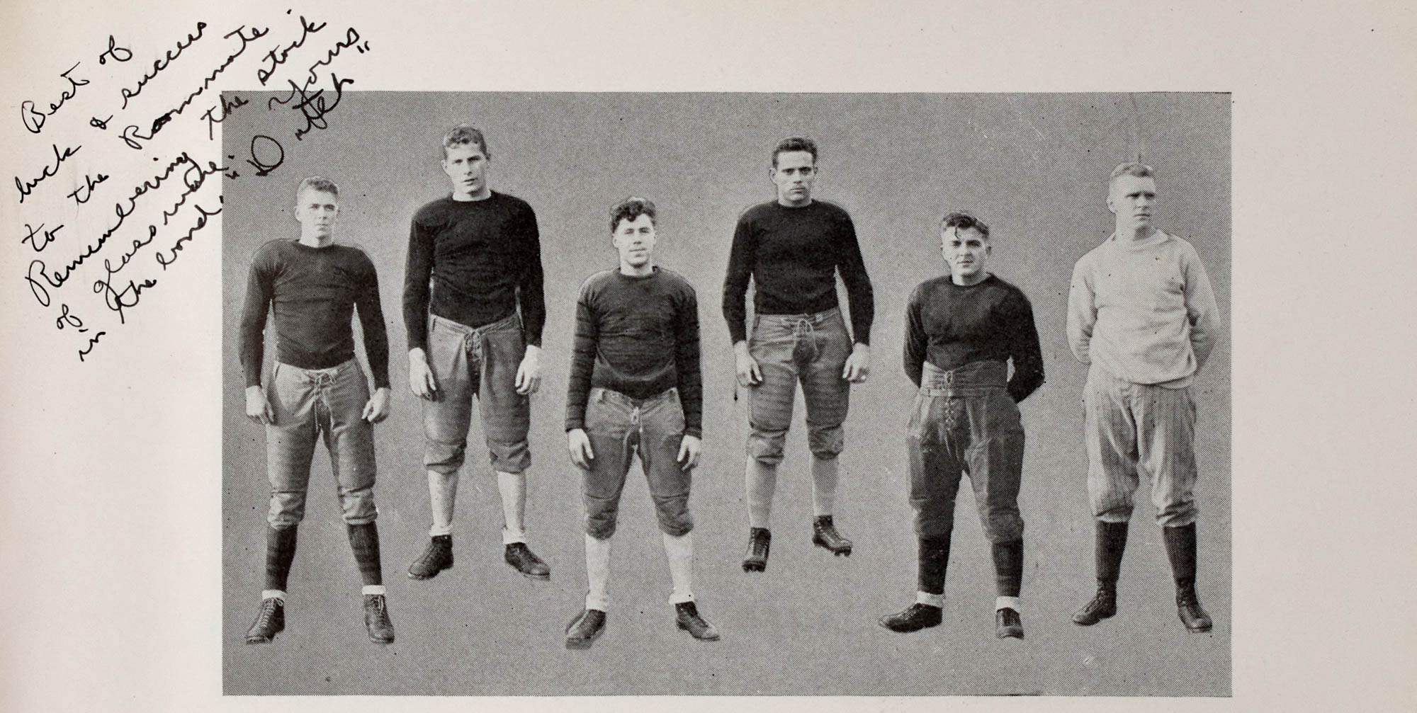 Lot image - REAGAN, RONALD  Inscribed yearbook and autograph letter to his Eureka College roommate.