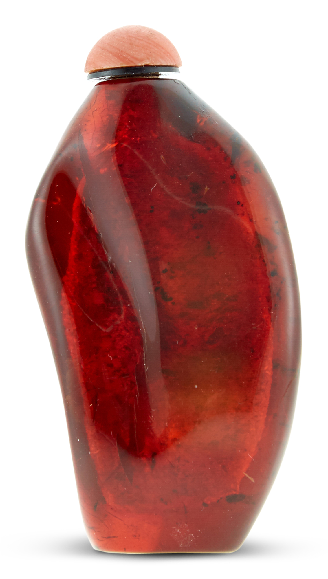 Lot image - A Chinese Amber Snuff Bottle