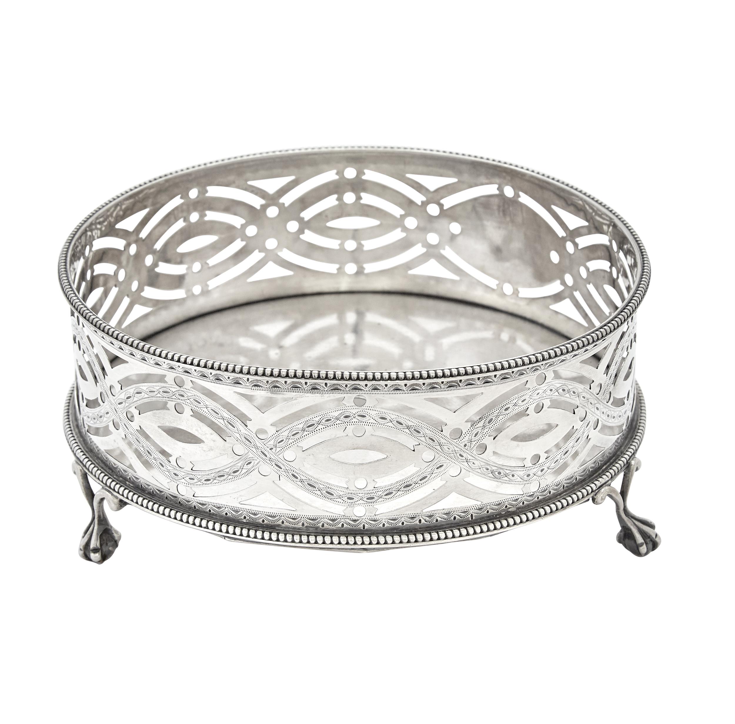 Lot image - George III Sterling Silver Stand/Wine Coaster