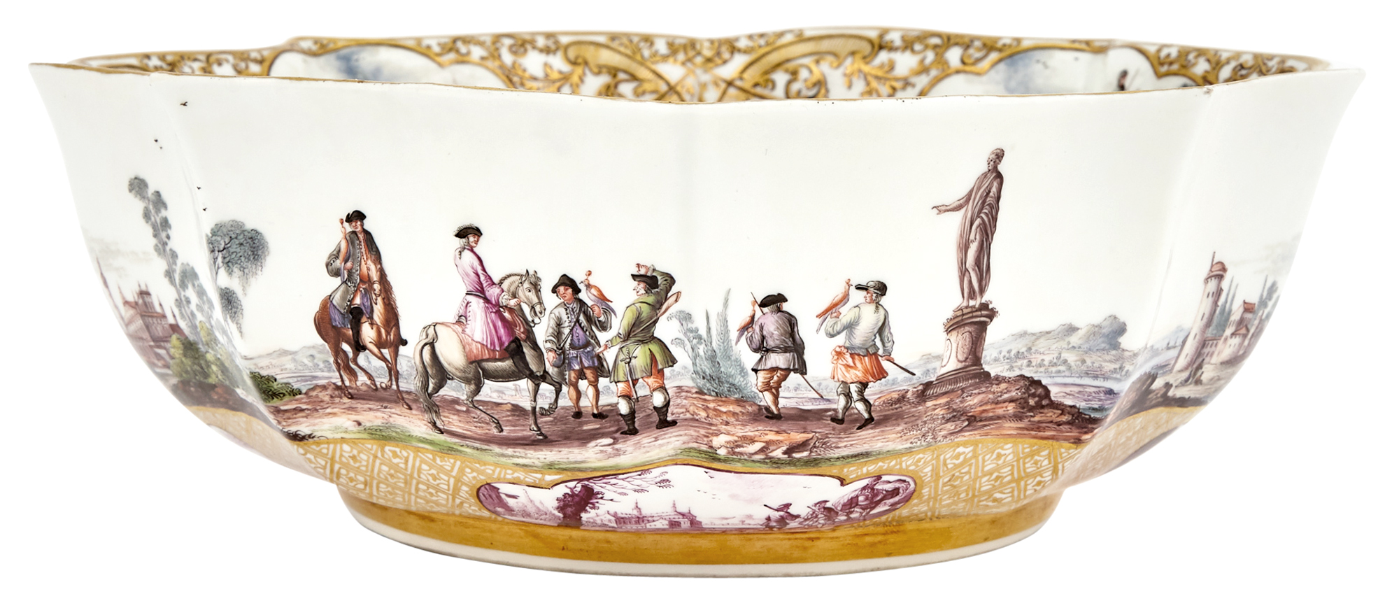 Lot image - Meissen Ogival Quatrefoil Bowl From The Christie-Miller Service