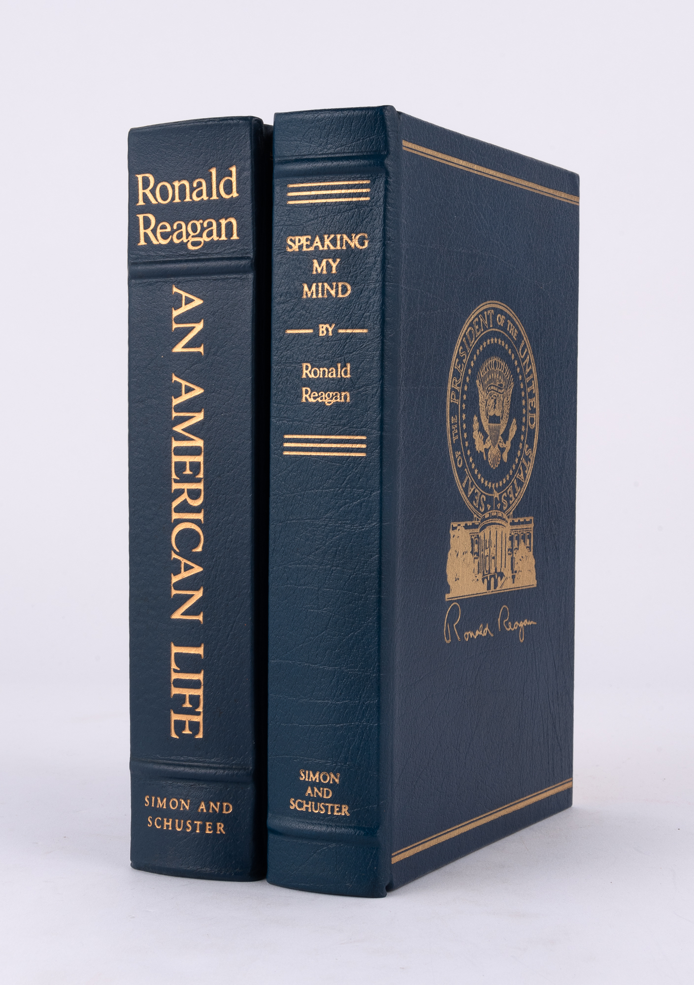 Lot image - REAGAN, RONALD  Two signed volumes.