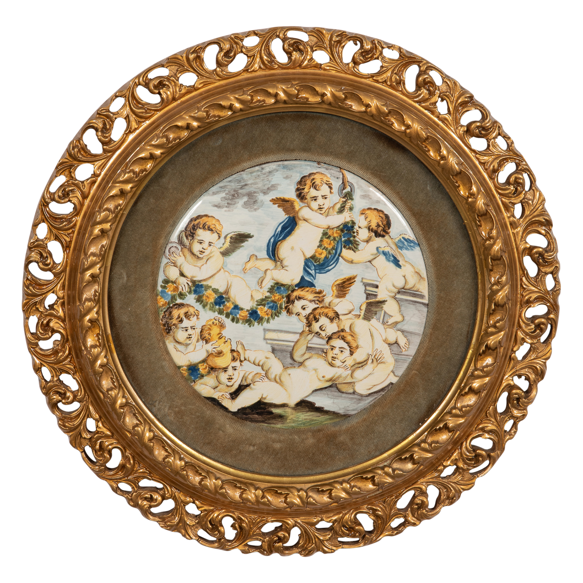 Lot image - Castilli Maiolica Roundel