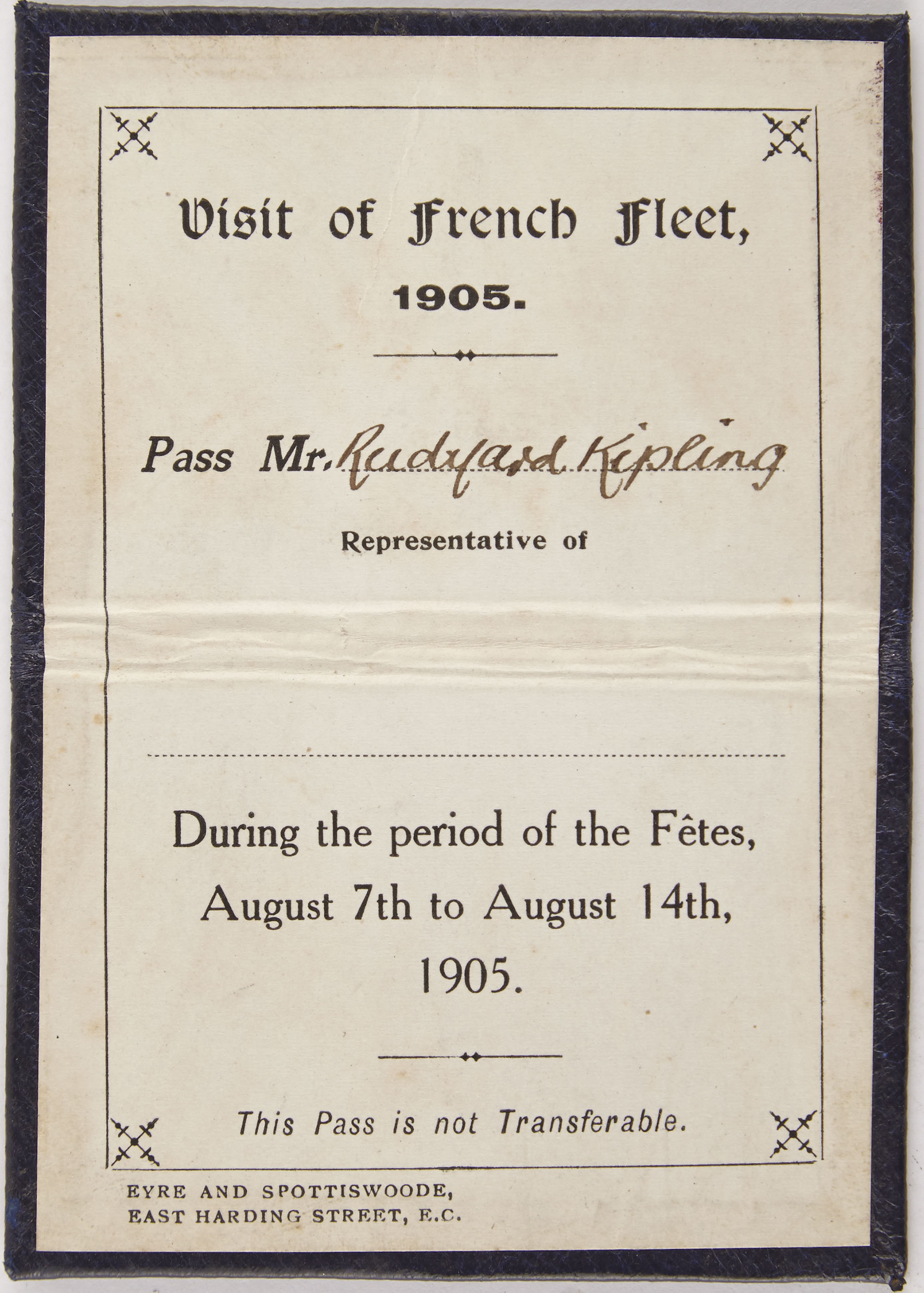 Lot image - KIPLING, RUDYARD  Group of letters and autographs.