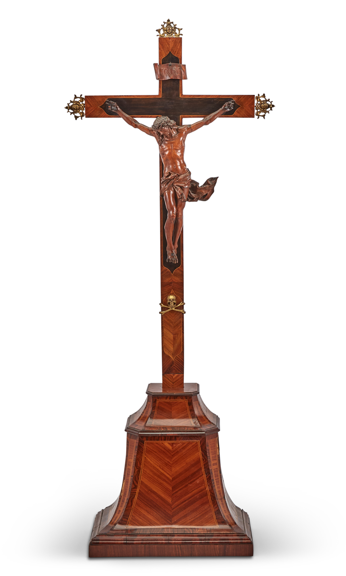 Lot image - Louis XIV Carved Boxwood Figure of Christ