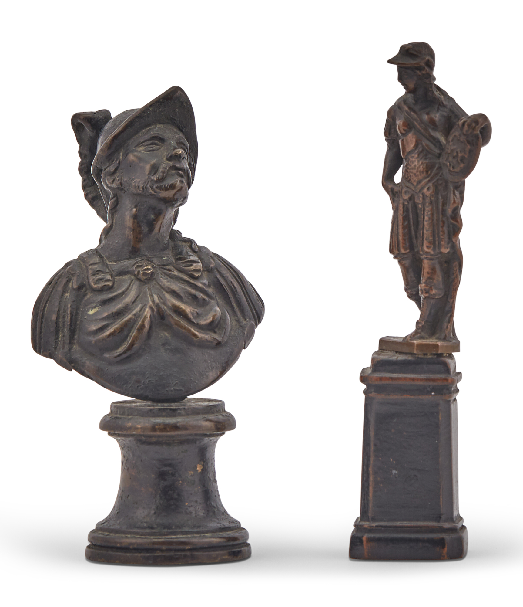 Lot image - Two Small Italian Bronze Figures