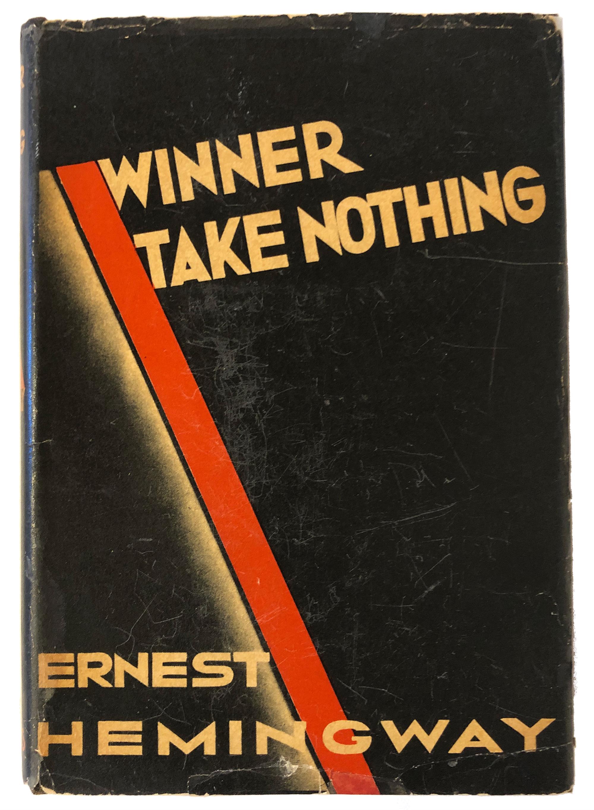 Lot image - HEMINGWAY, ERNEST  Winner Take Nothing